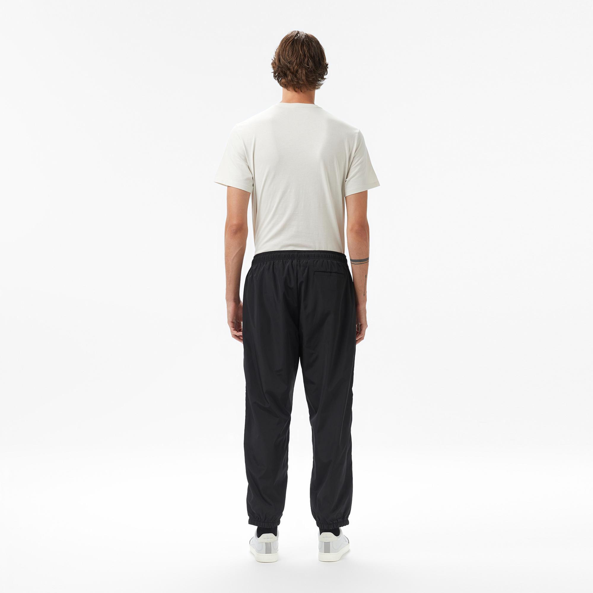 Calvin Klein Nylon Drawstring Straight Jogger Erkek Siyah Eşofman Altı
