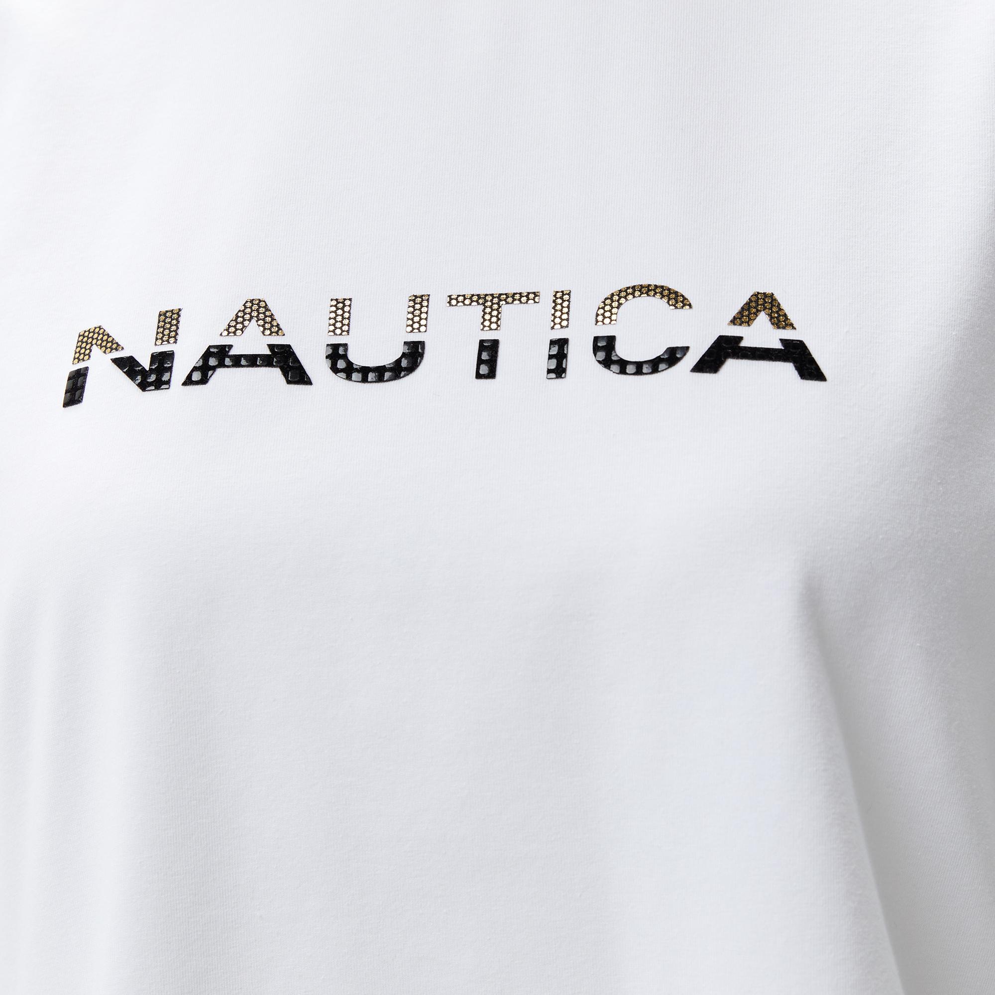 Nautica Kadın Beyaz Kısa Kollu T-Shirt