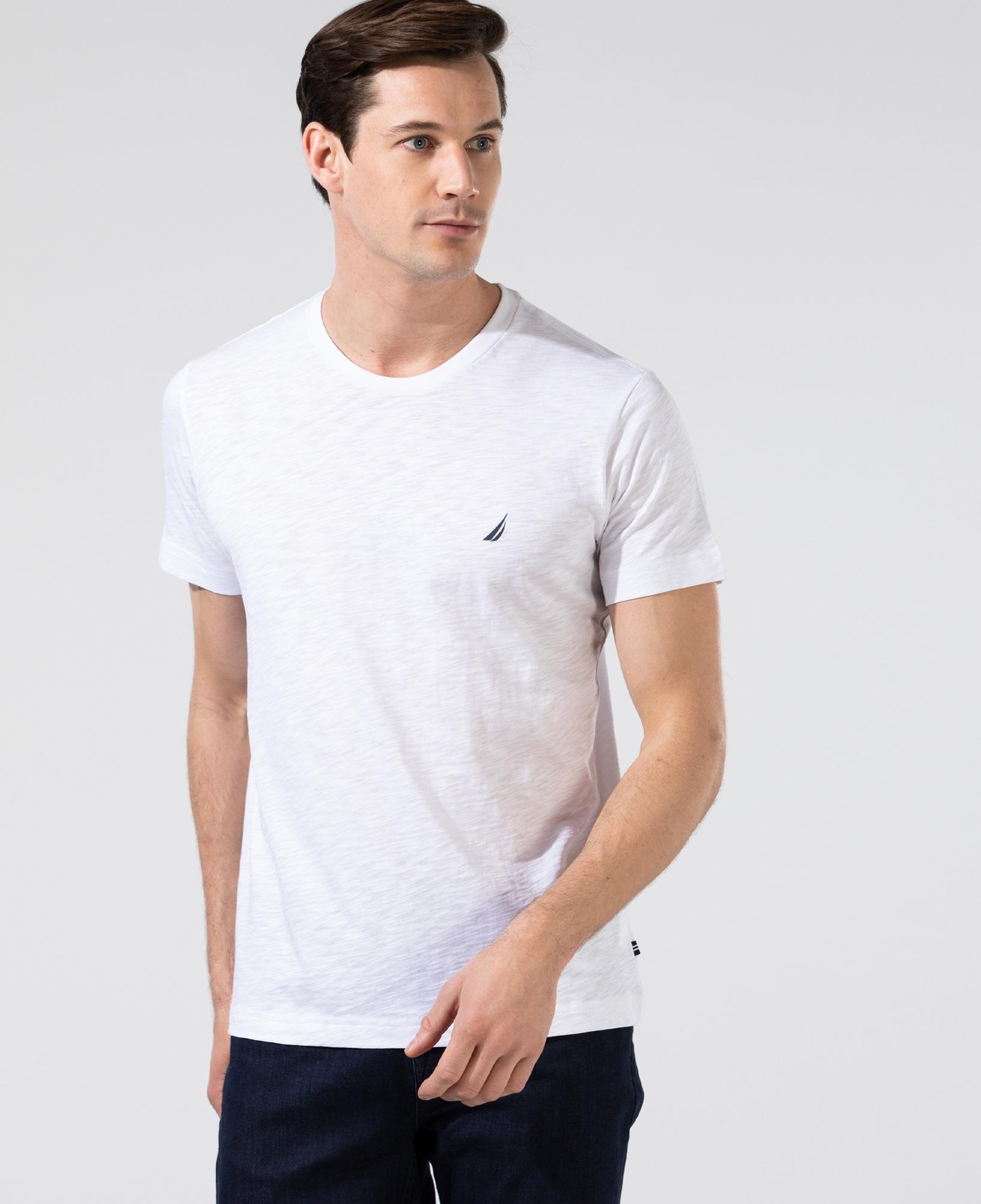 Nautica Erkek Beyaz Standart Fit T-Shirt