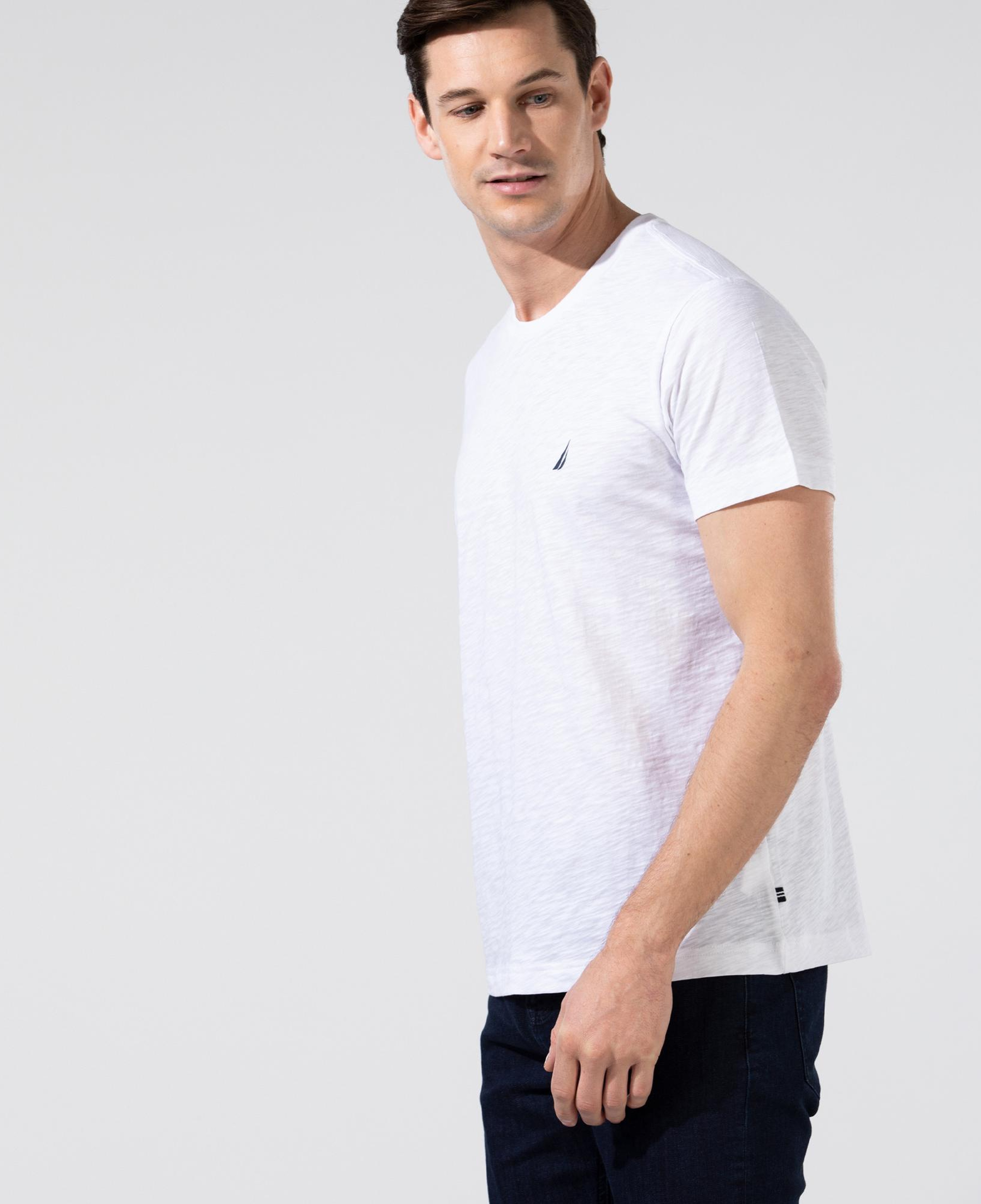 Nautica Erkek Beyaz Standart Fit T-Shirt