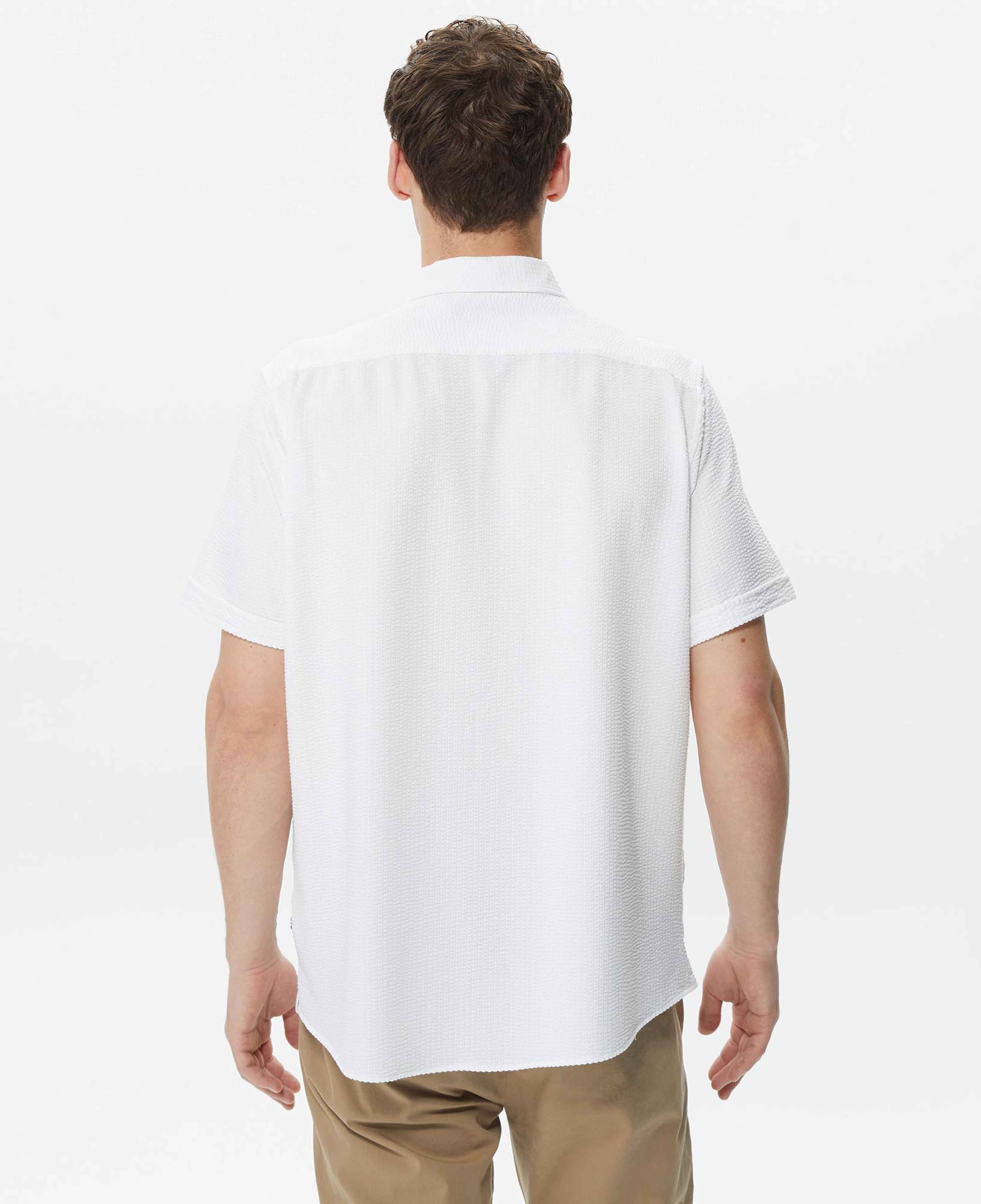 Nautica Erkek Beyaz Classic Fit Kısa Kollu Gömlek