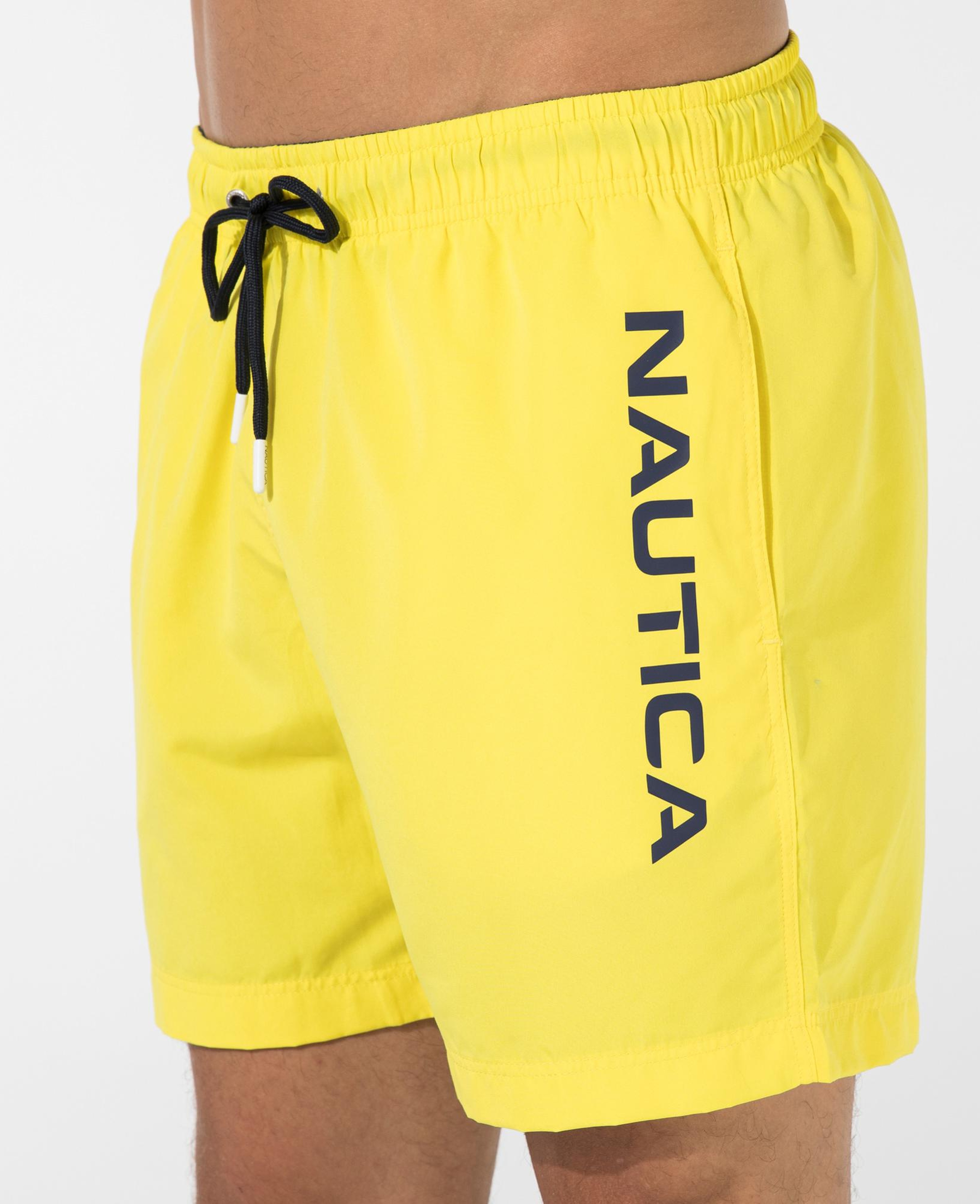 Nautica Erkek Sarı Regular Fit Deniz Şortu