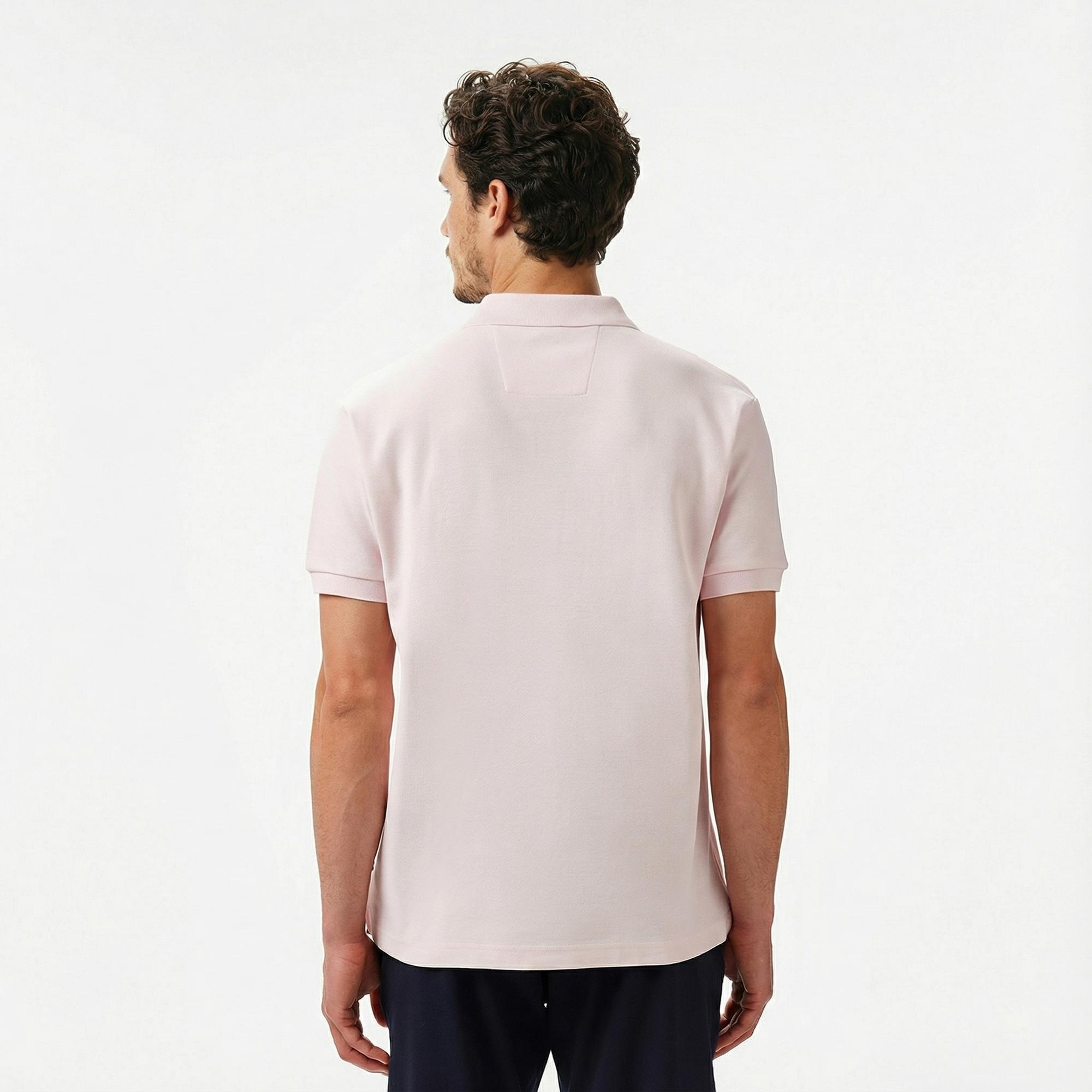Nautica Erkek Pembe Classic Fit Polo Yaka T-Shirt