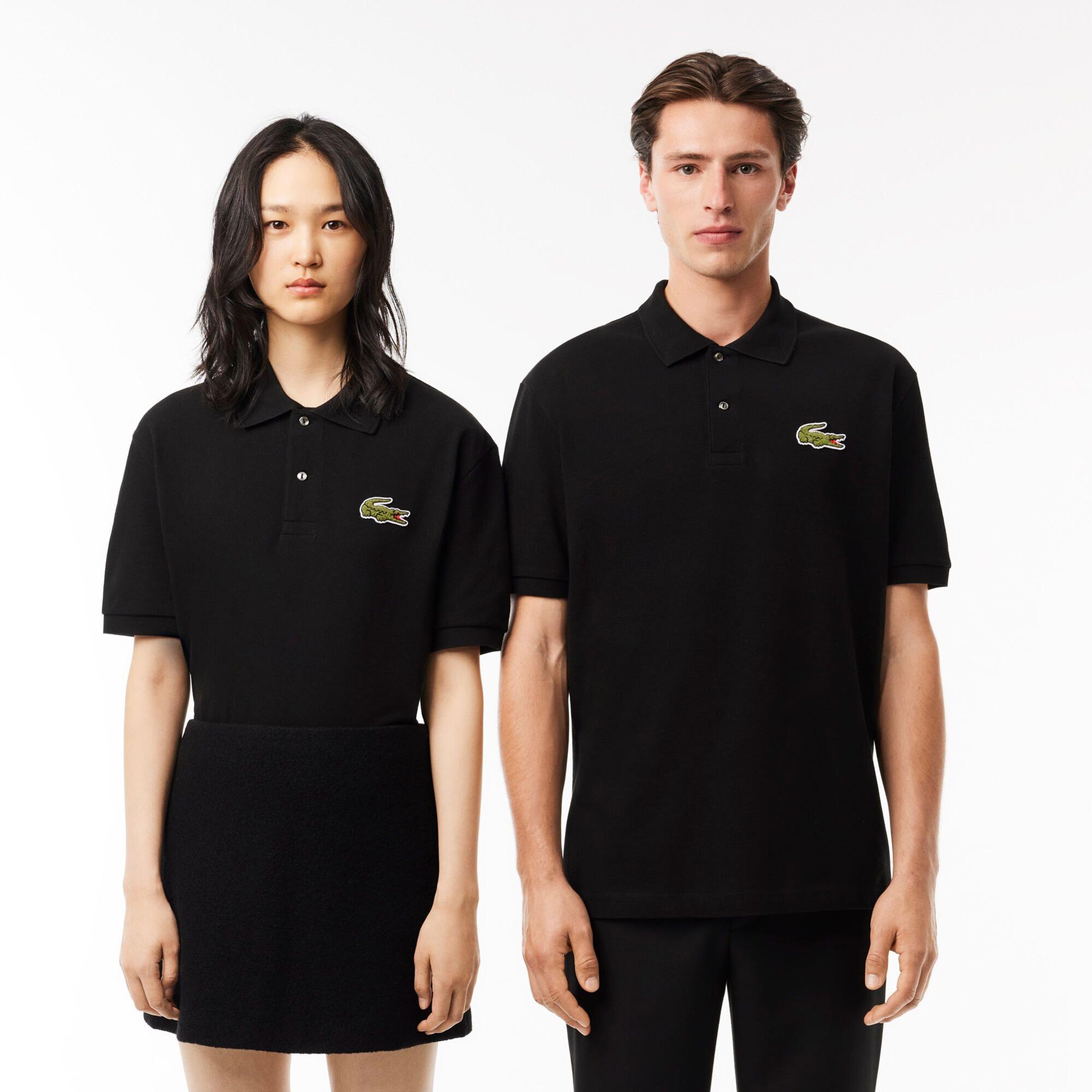 Lacoste Chemise Bord-Cotes Erkek Siyah Polo T-Shirt