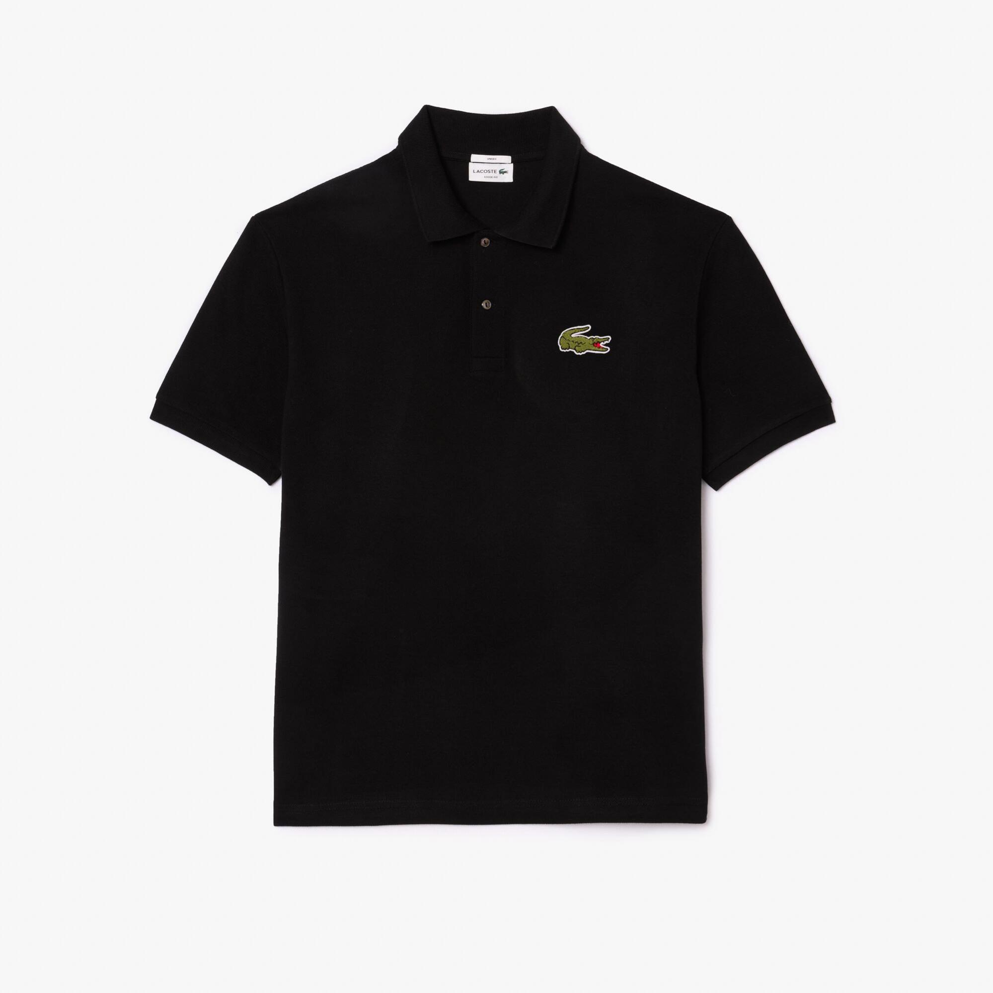 Lacoste Chemise Bord-Cotes Erkek Siyah Polo T-Shirt