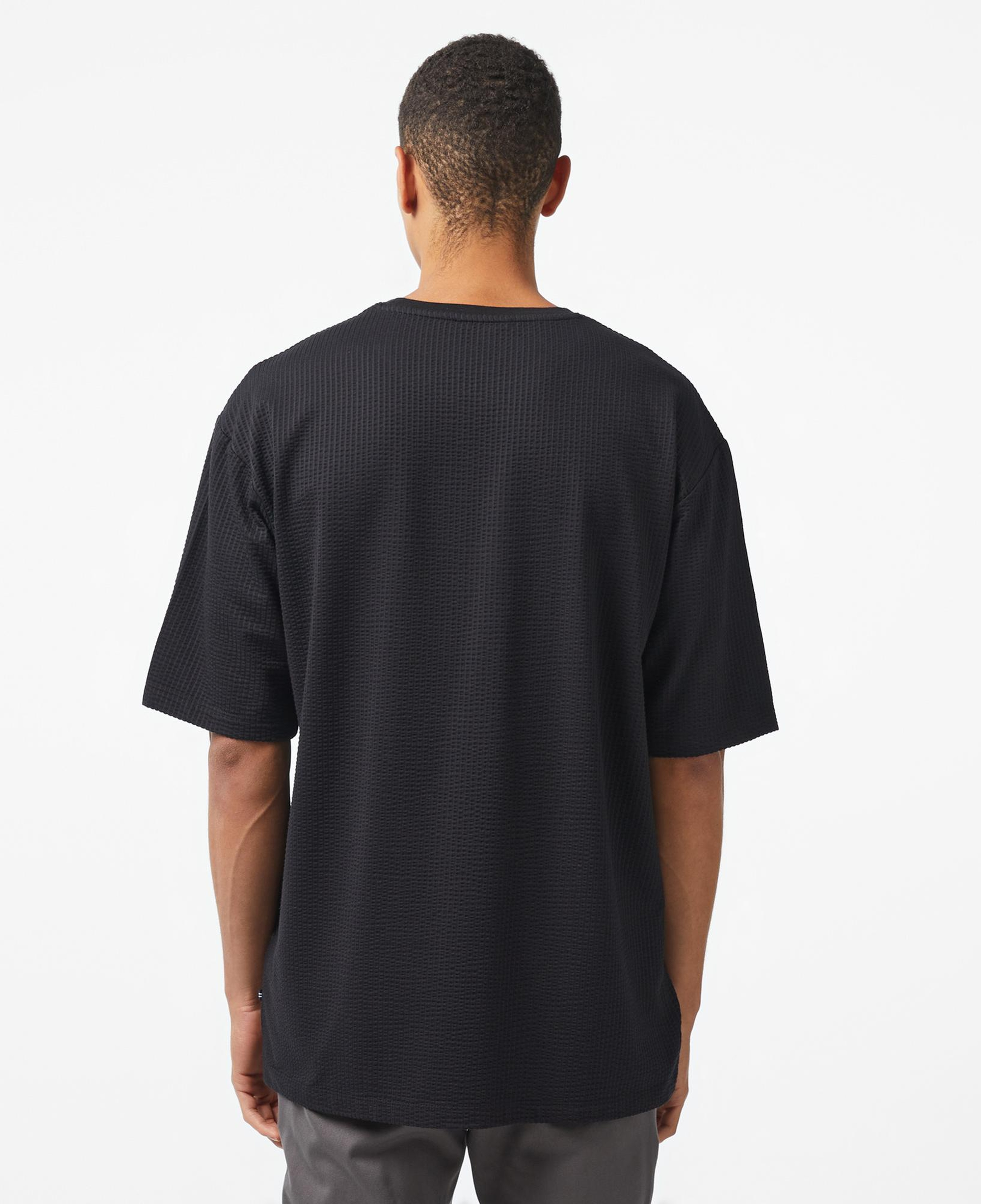 Nautica Erkek Siyah Oversize T-Shirt