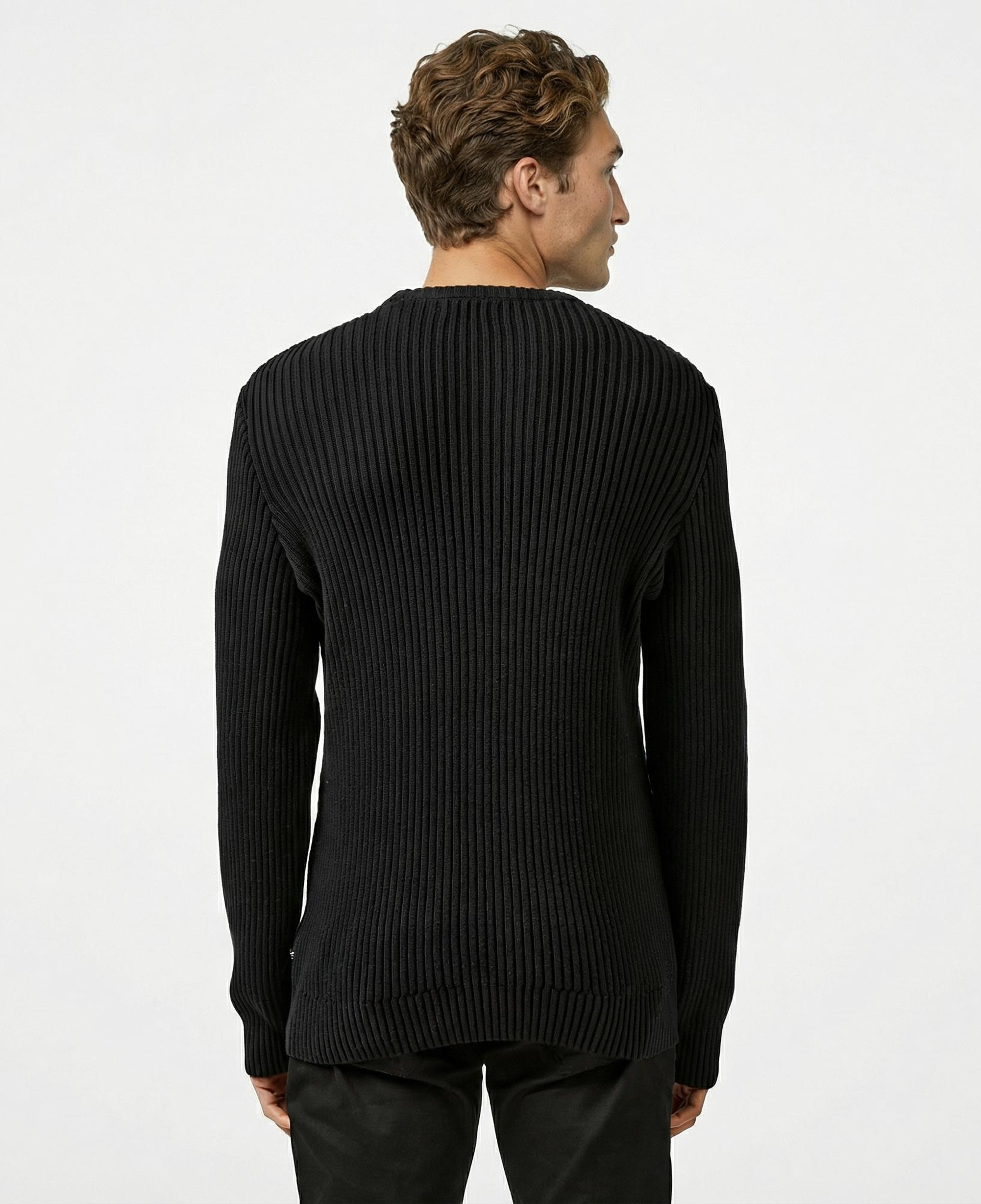 Nautica Erkek Siyah Regular Fit Triko