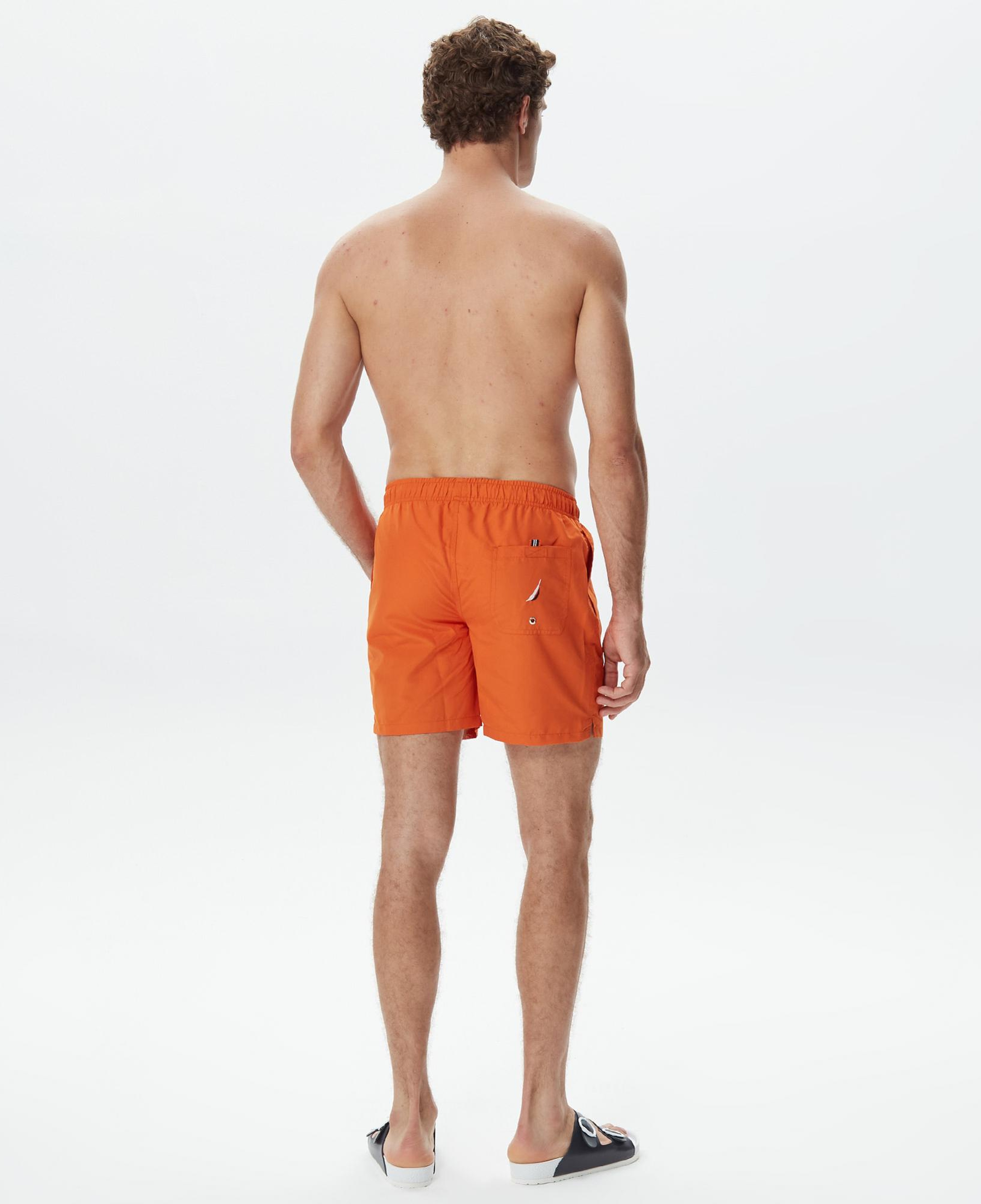 Nautica Erkek Turuncu Standart Fit Deniz Şortu