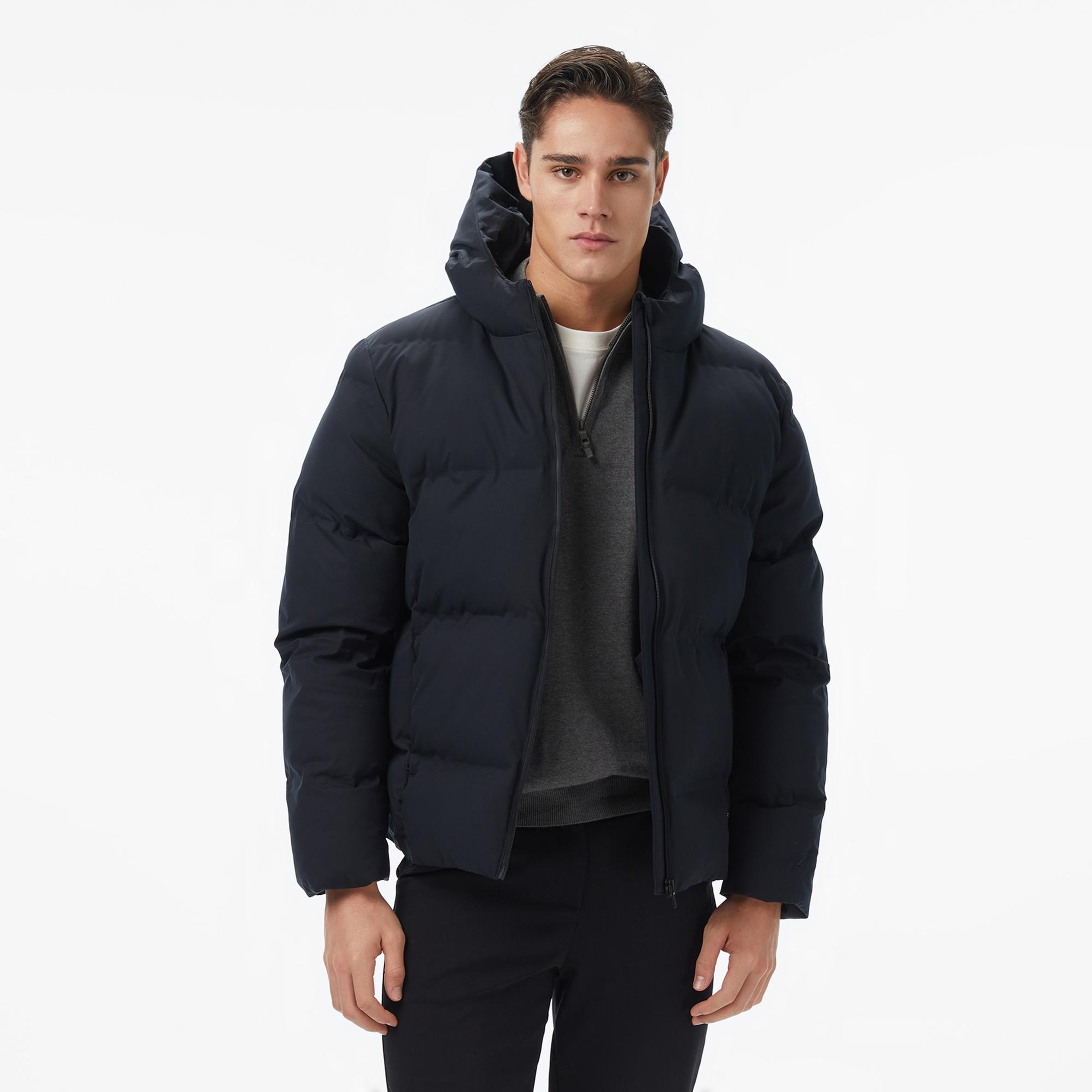 Nautica Erkek Siyah Regular Fit Mont