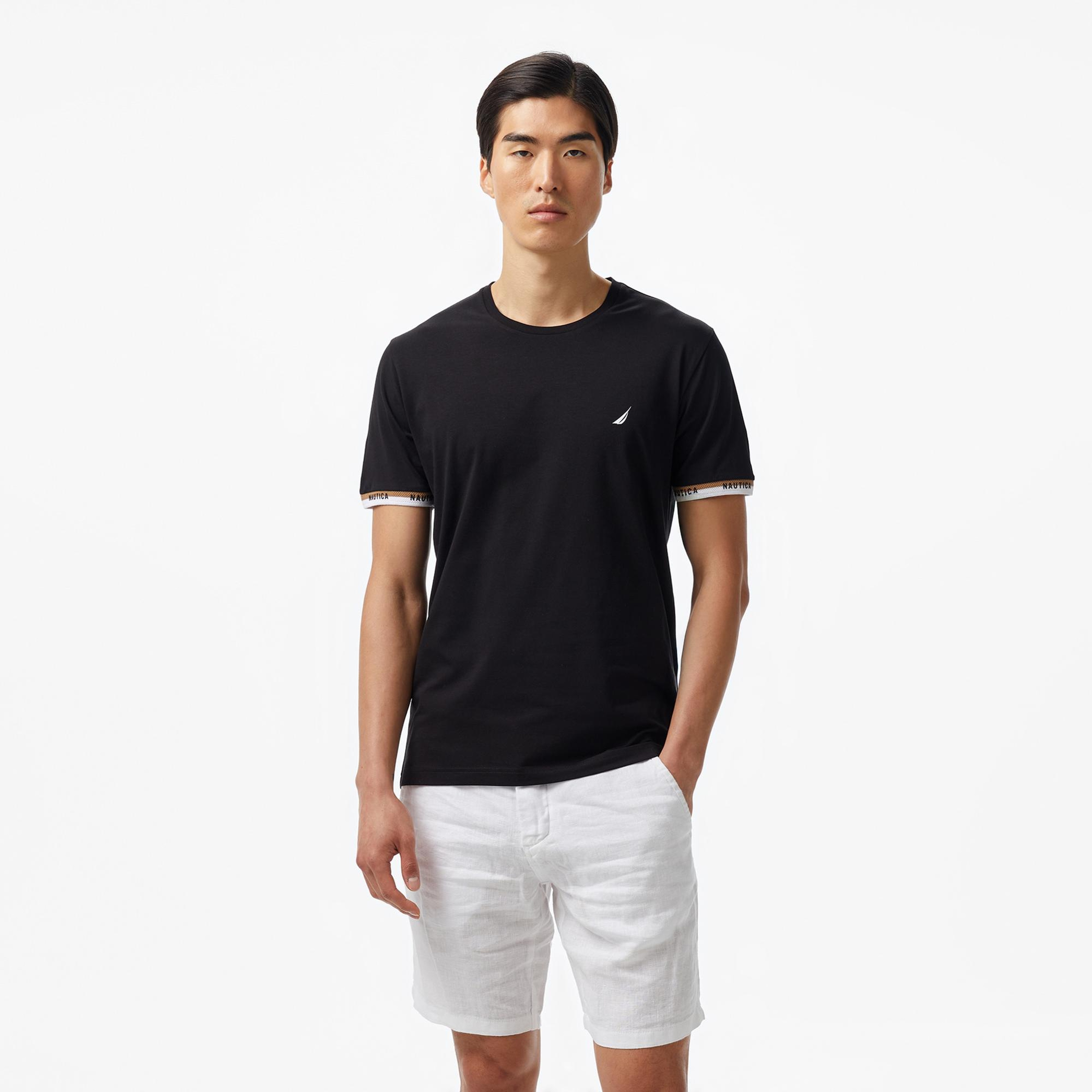 Nautica Erkek Siyah Regular Fit T-Shirt