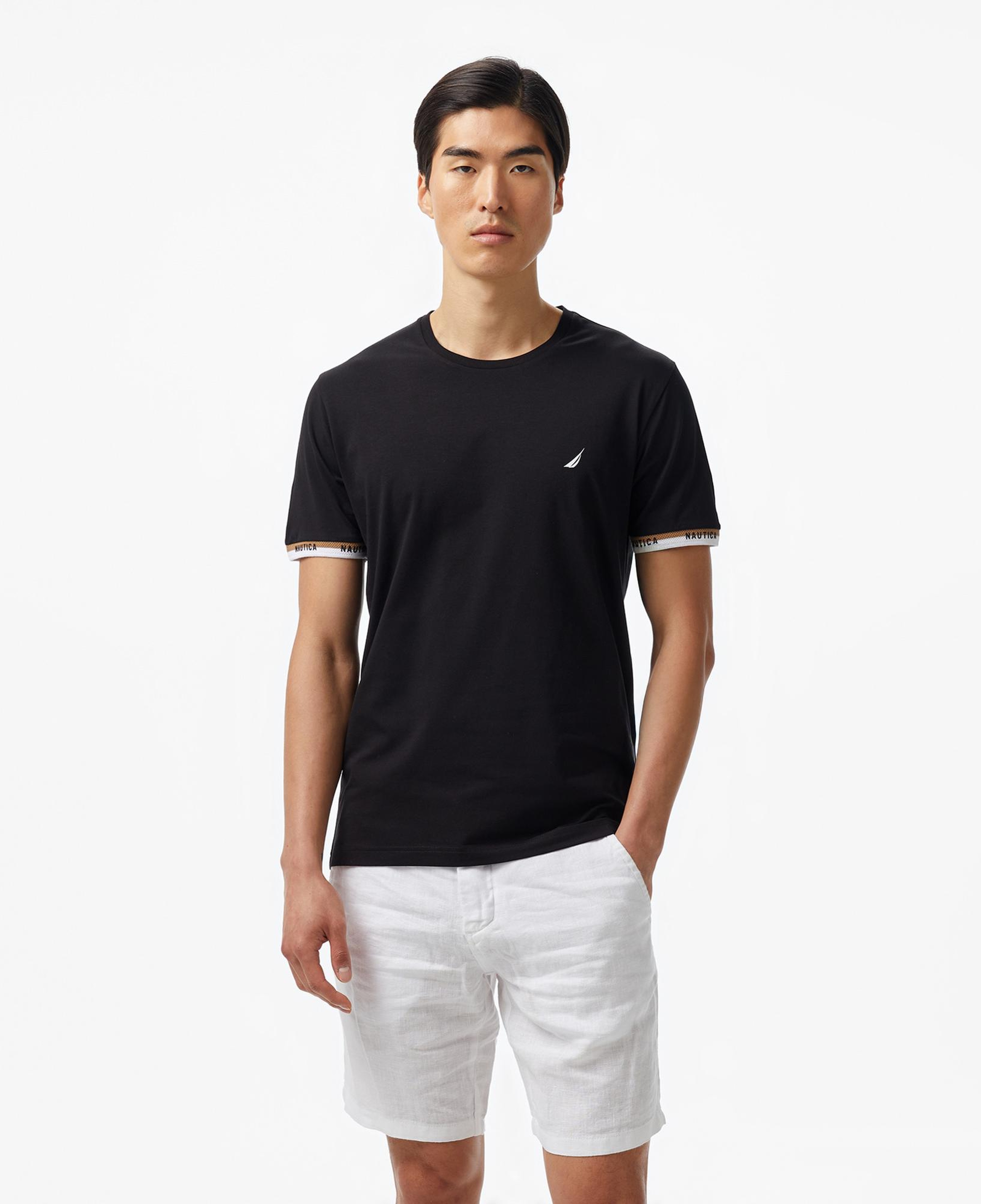 Nautica Erkek Siyah Regular Fit T-Shirt
