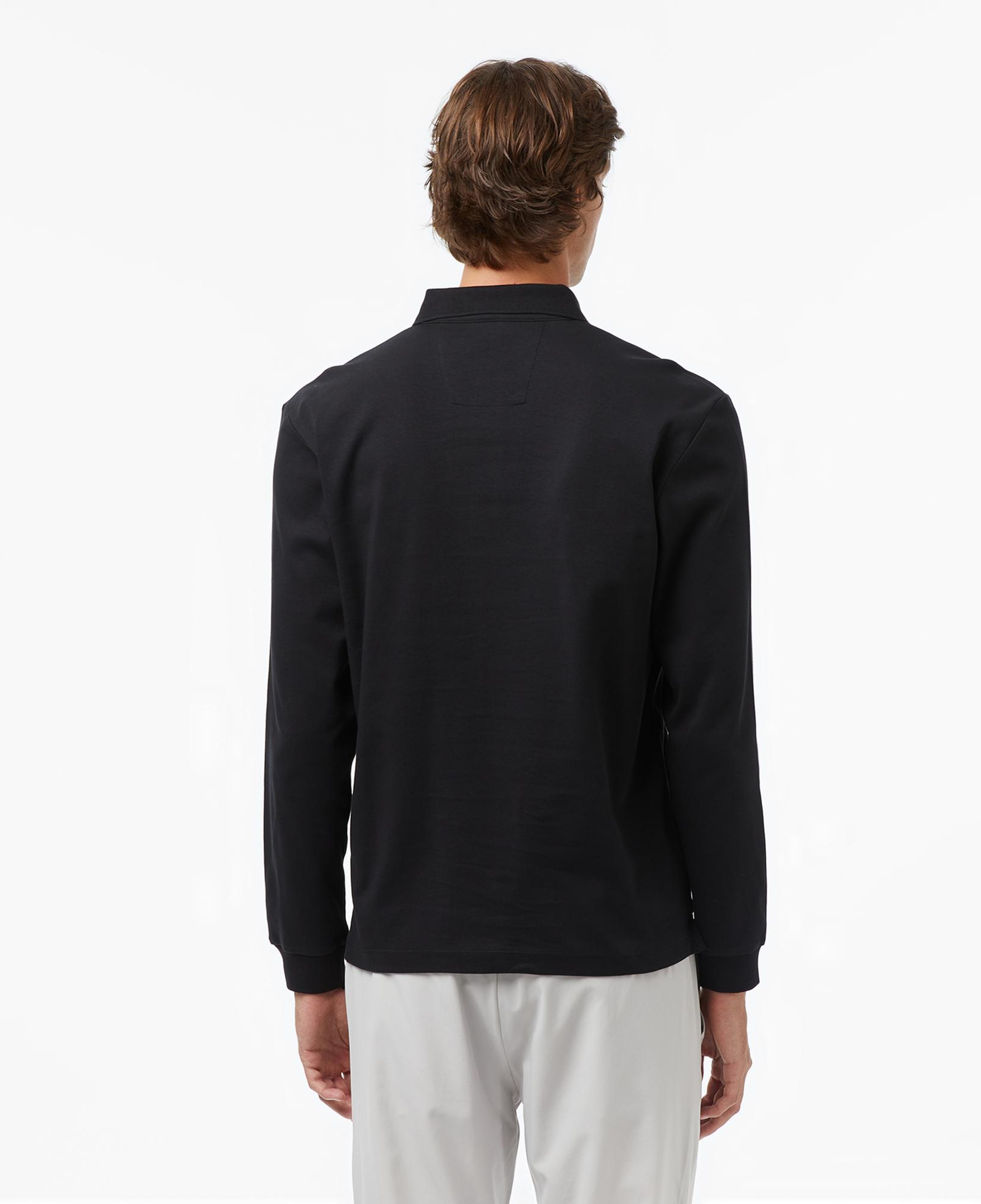 Nautica Erkek Siyah Classic Fit Uzun Kollu Polo Yaka T-Shirt