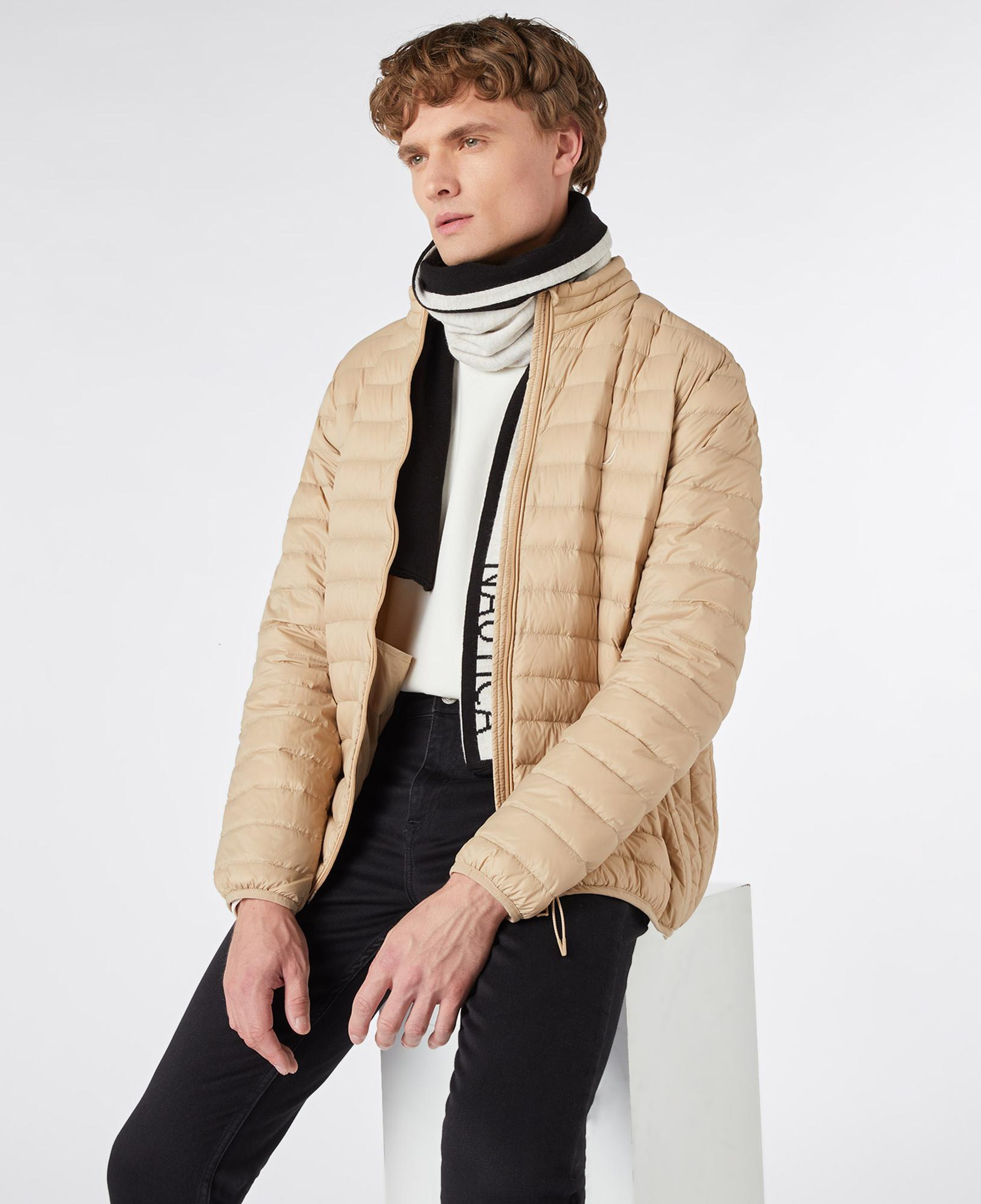 Nautica Erkek Bej Standart Fit Mont