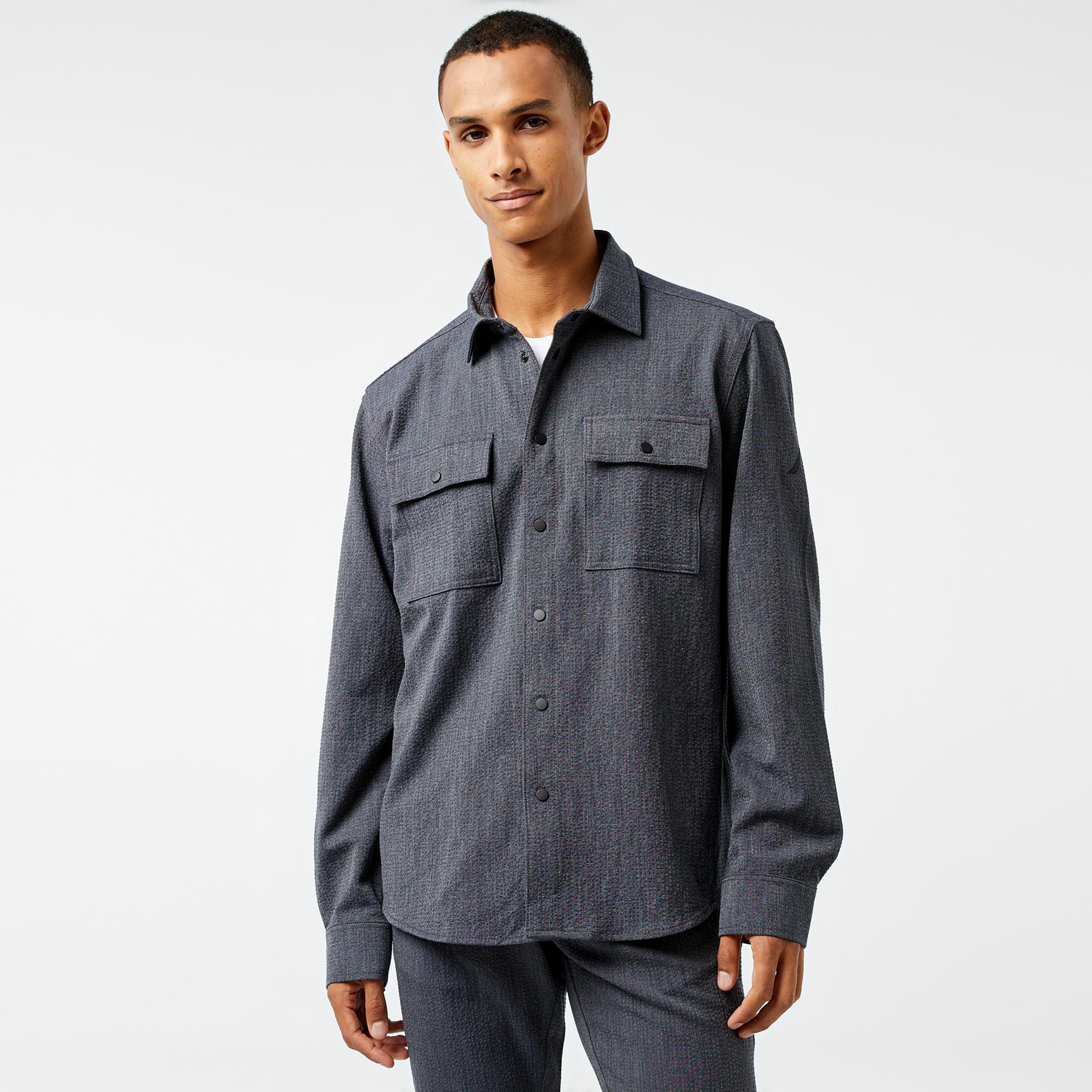 Nautica Erkek Gri Regular Fit Gömlek