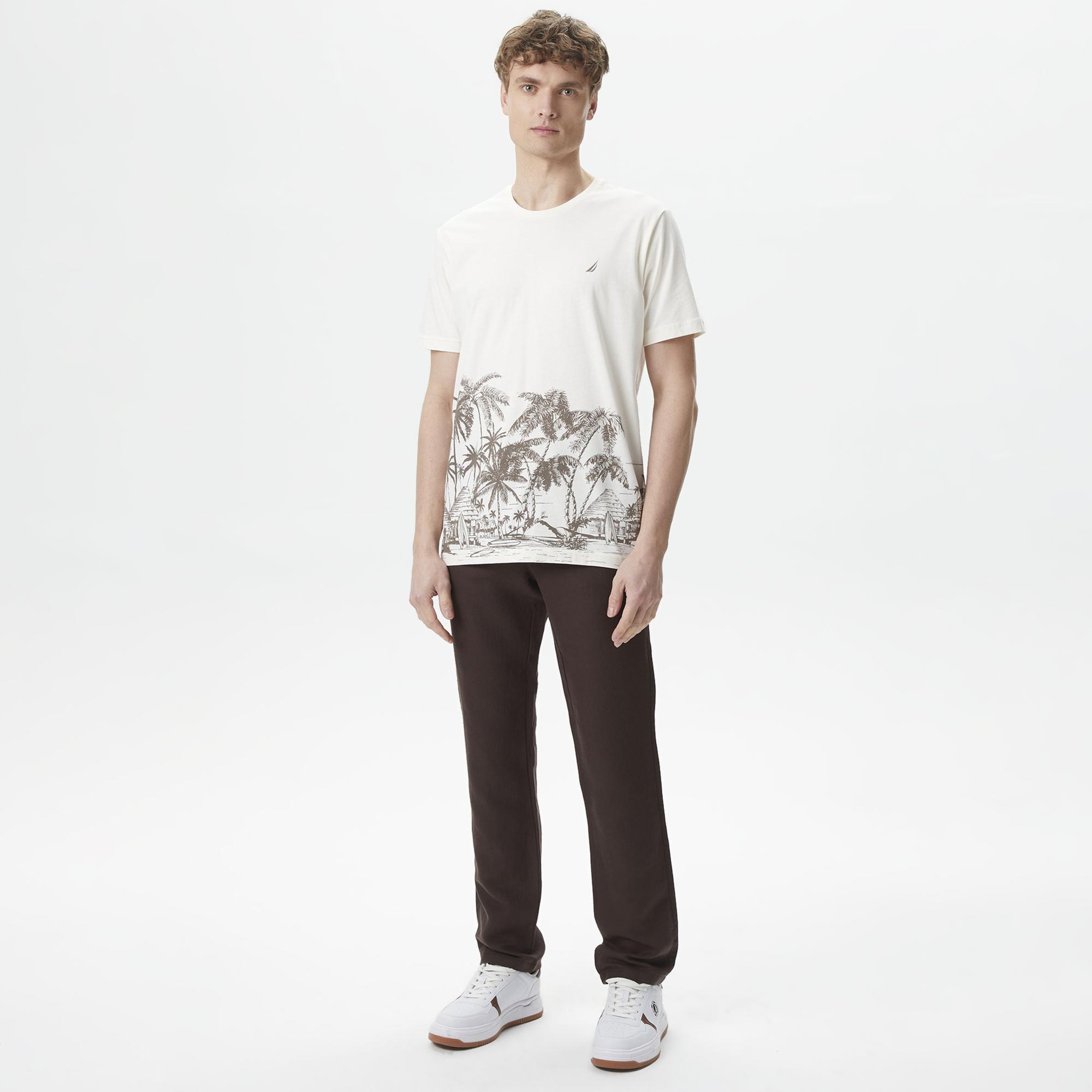 Nautica Erkek Kahverengi Classic Fit Pantolon