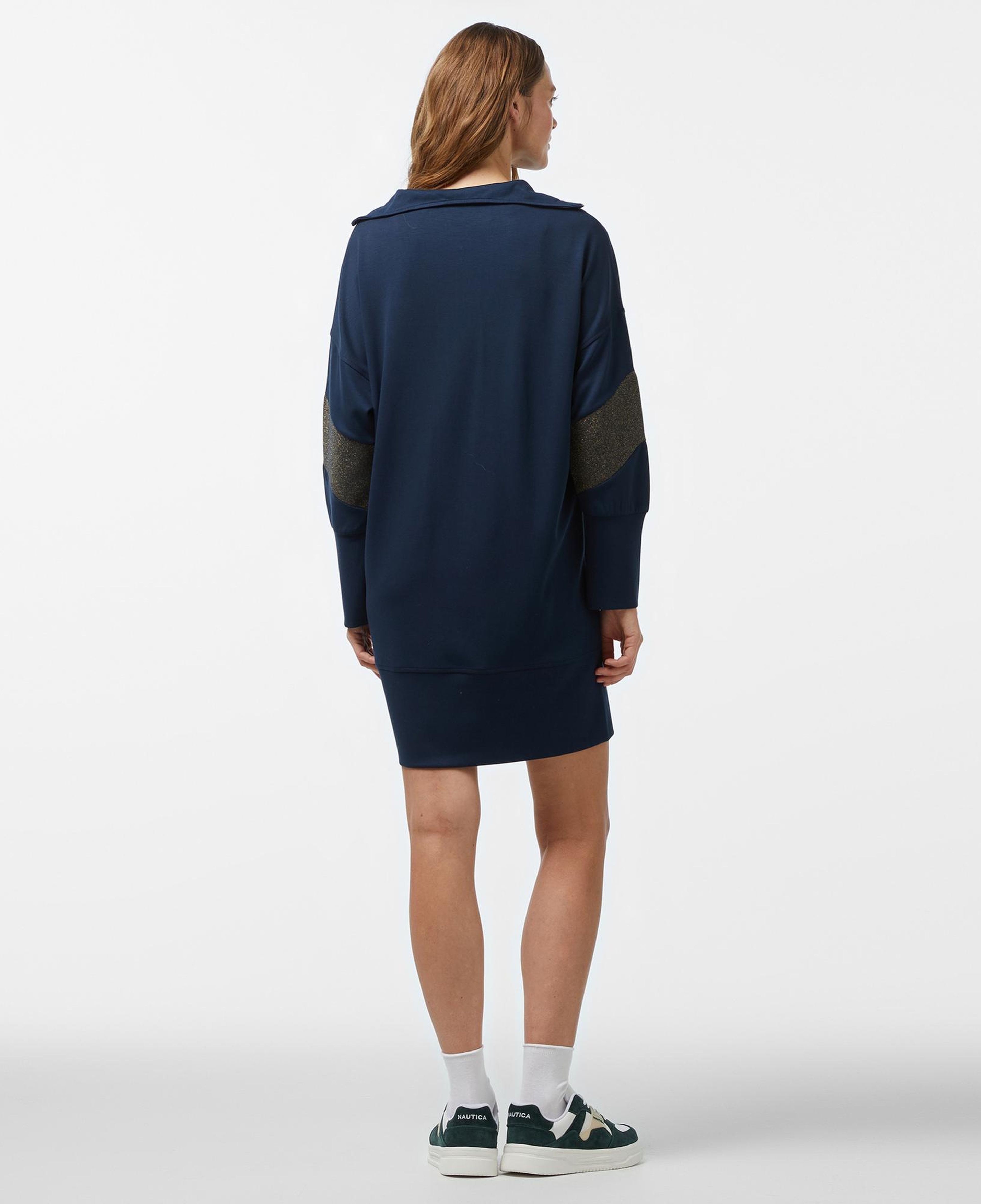 Nautica Kadın Lacivert Uzun Kollu Regular Fit Elbise