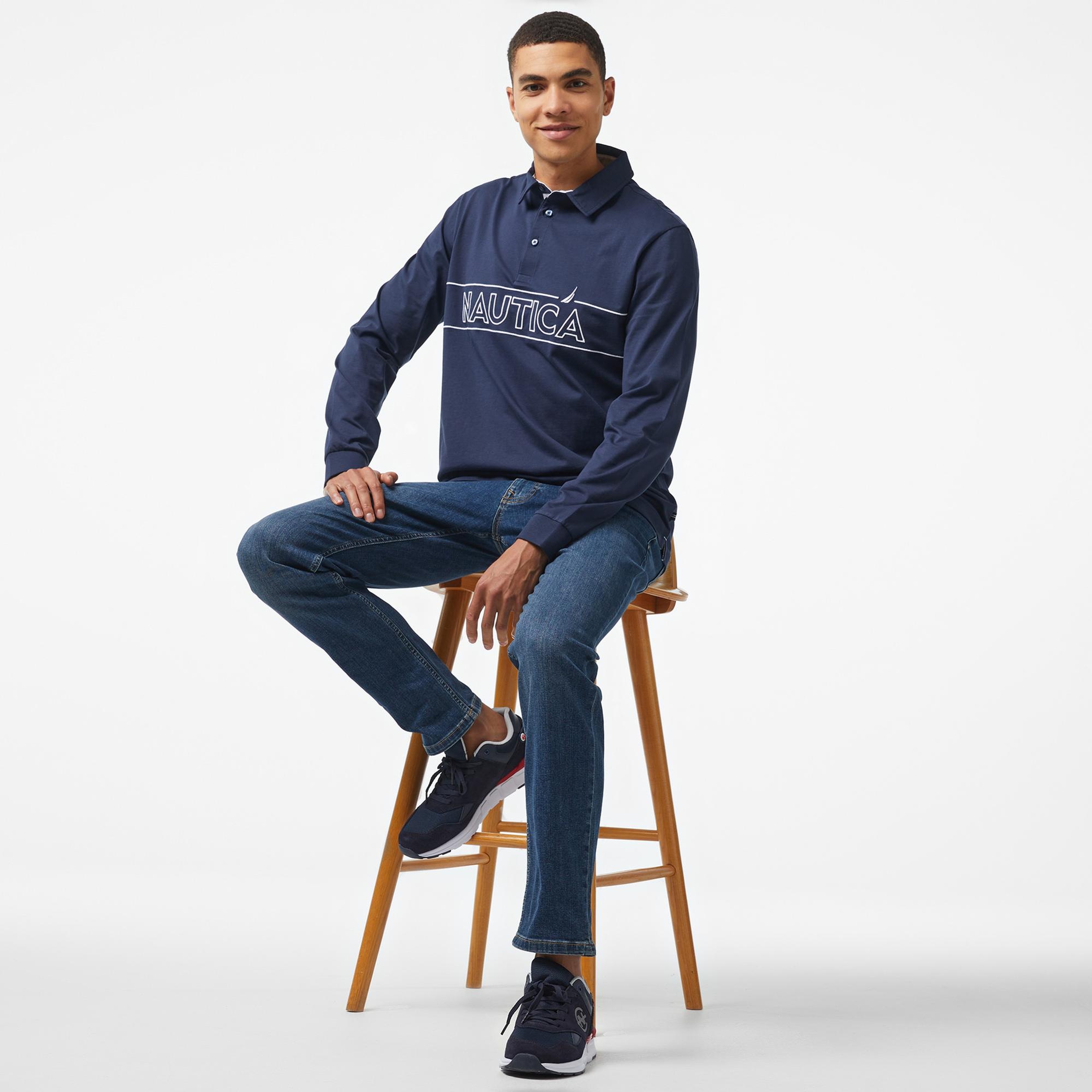 Nautica Erkek Mavi Jean Pantolon