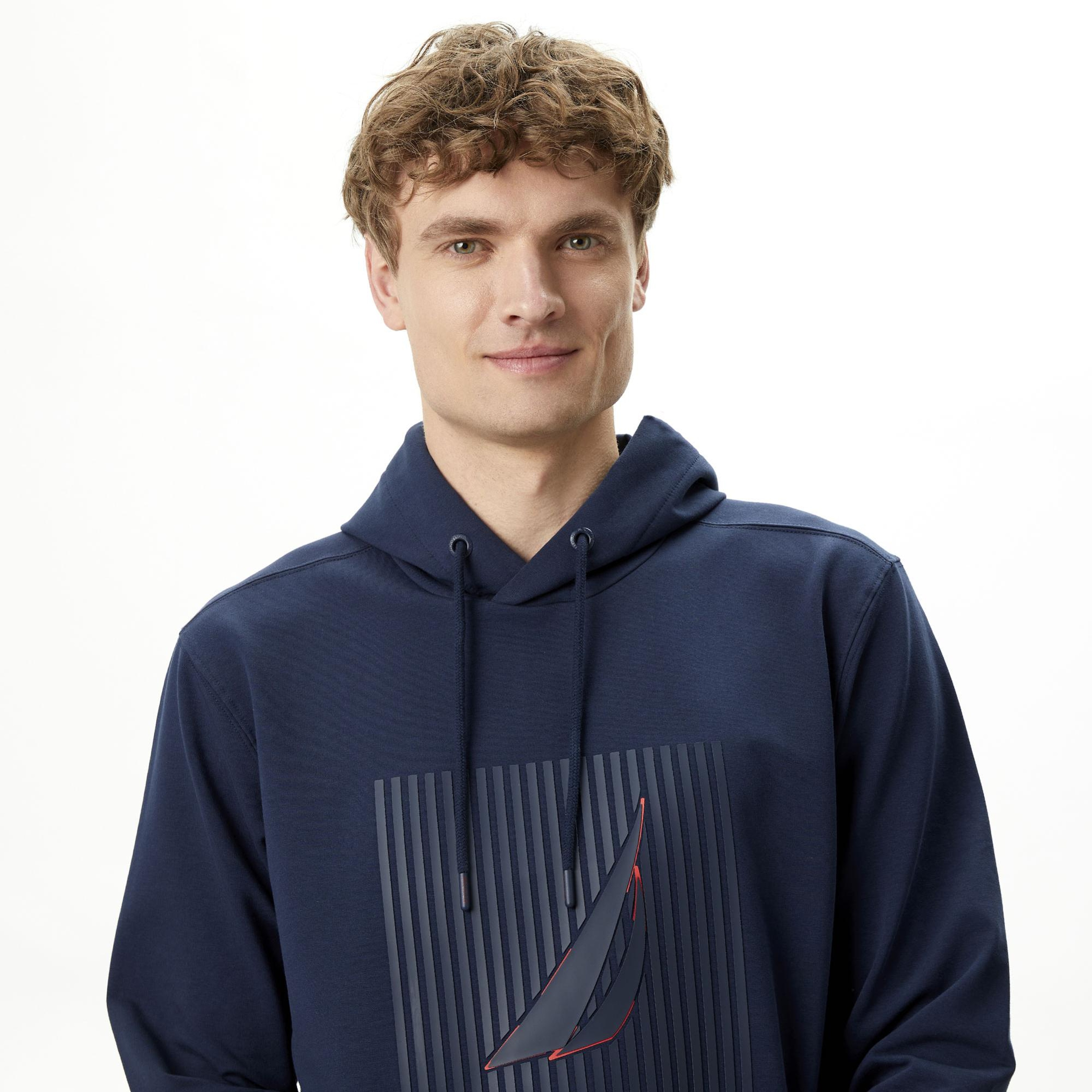 Nautica Erkek Lacivert Standart Fit Sweatshirt