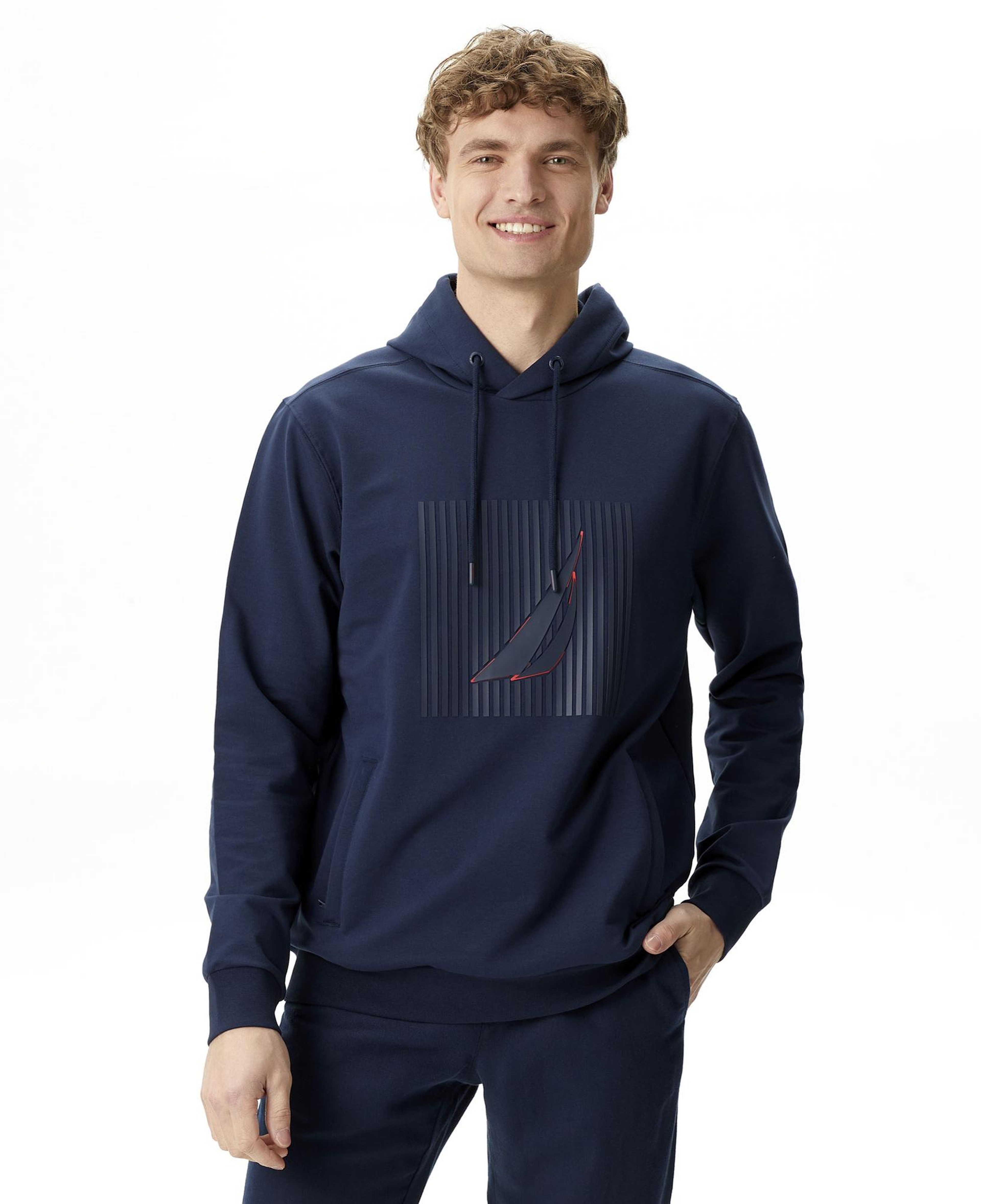Nautica Erkek Lacivert Standart Fit Sweatshirt