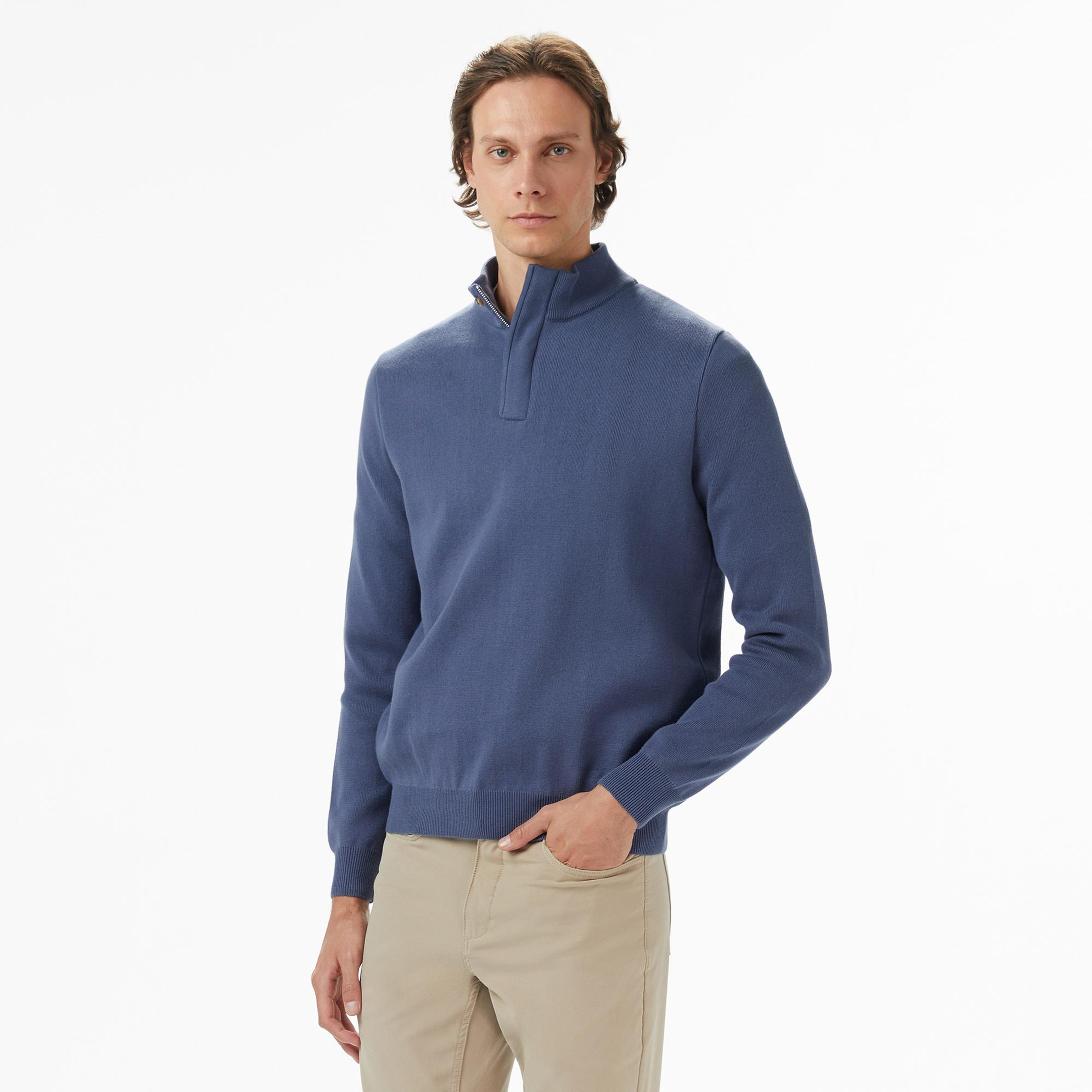 Nautica Erkek Mavi Classic Fit Kazak