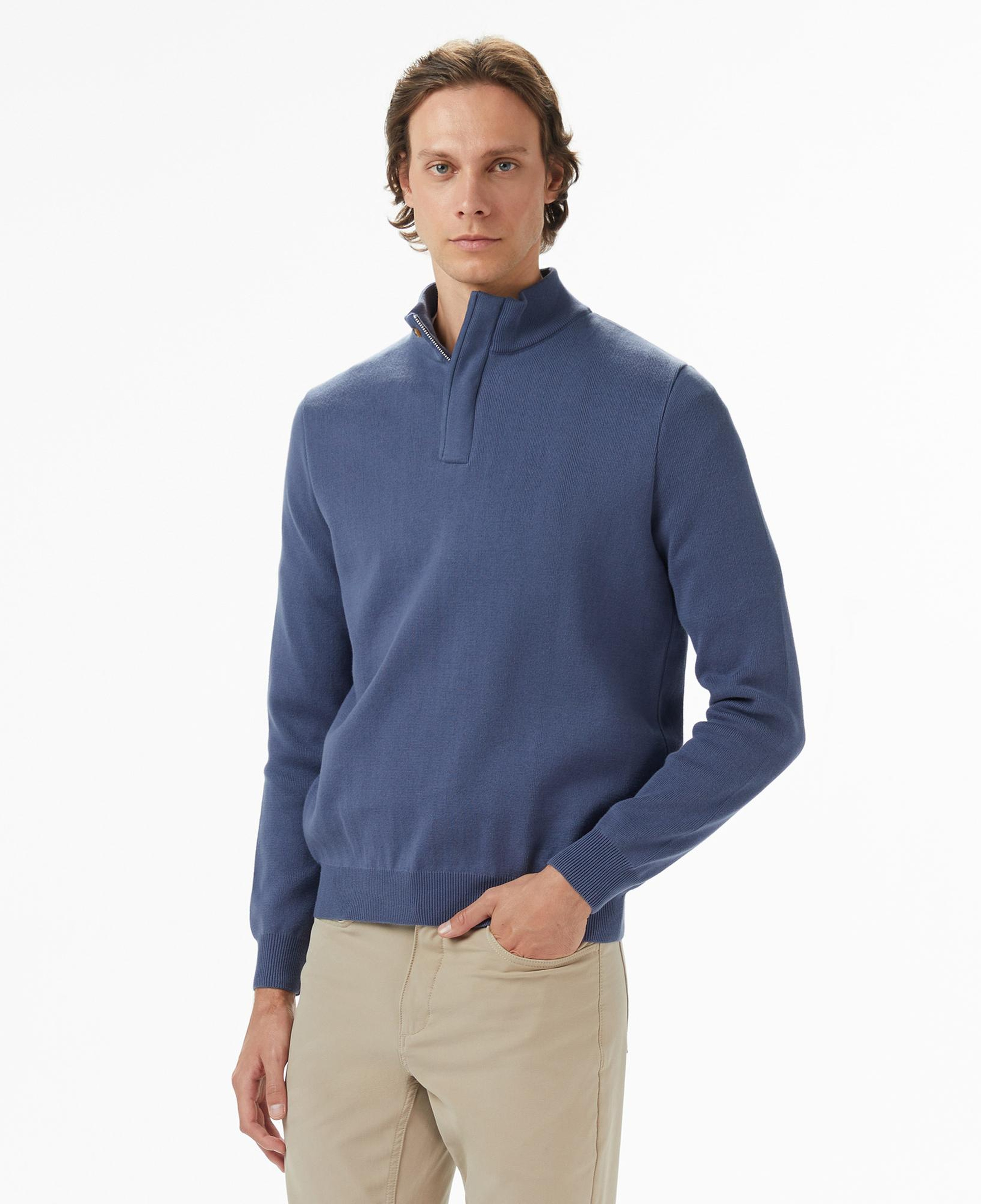 Nautica Erkek Mavi Classic Fit Kazak