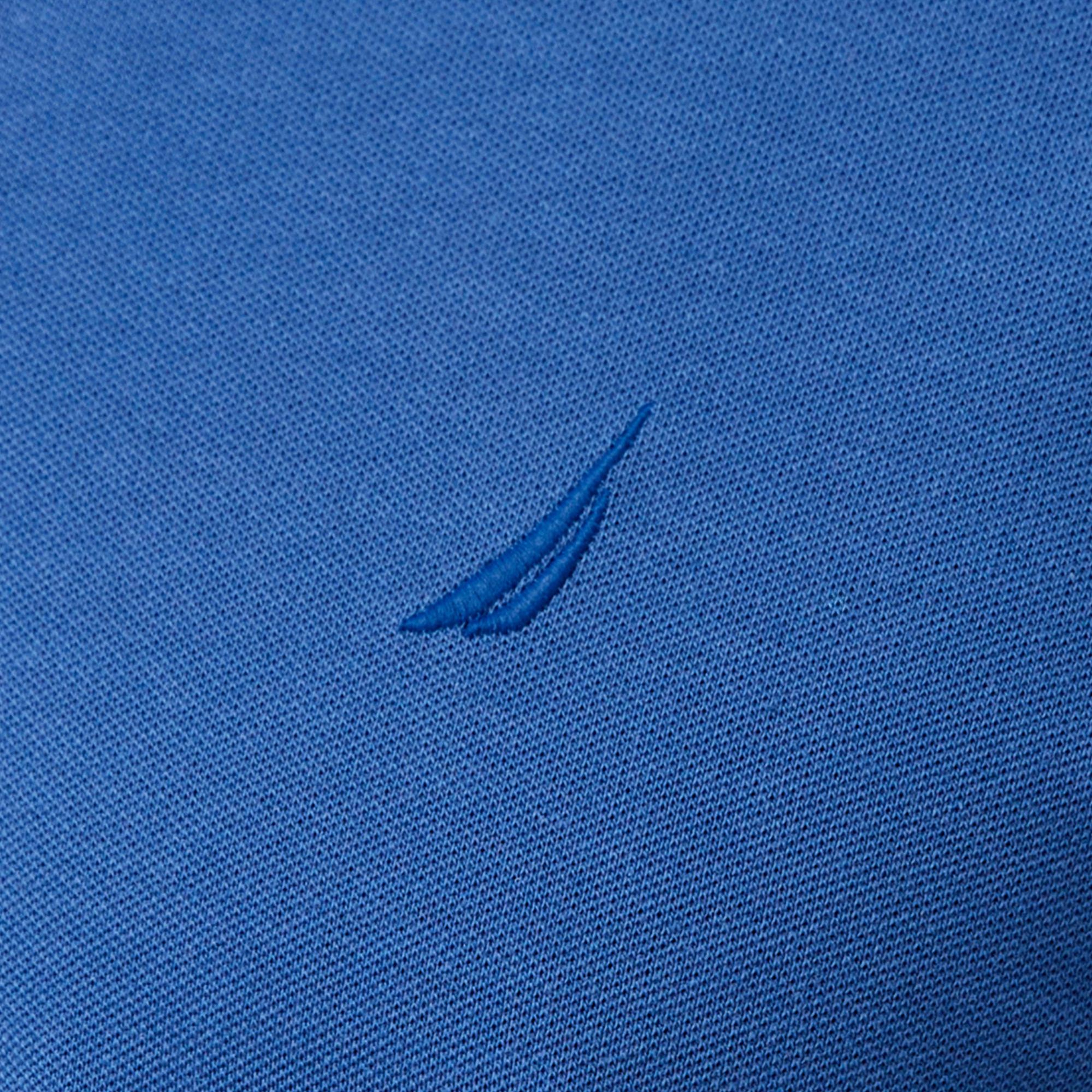 Nautica Erkek Mavi Classic Fit Polo Yaka T-Shirt