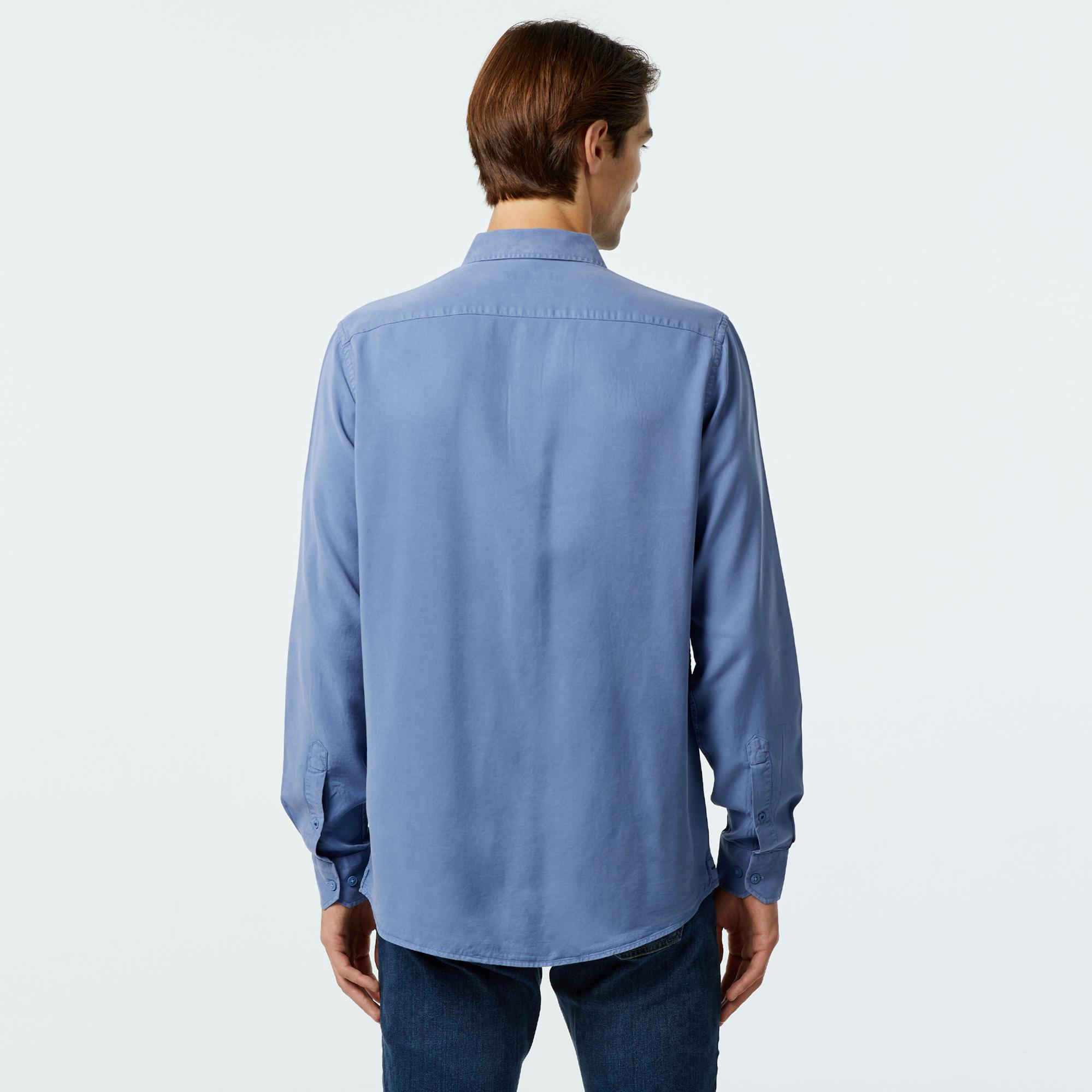 Nautica Erkek Mavi Classic Fit Gömlek