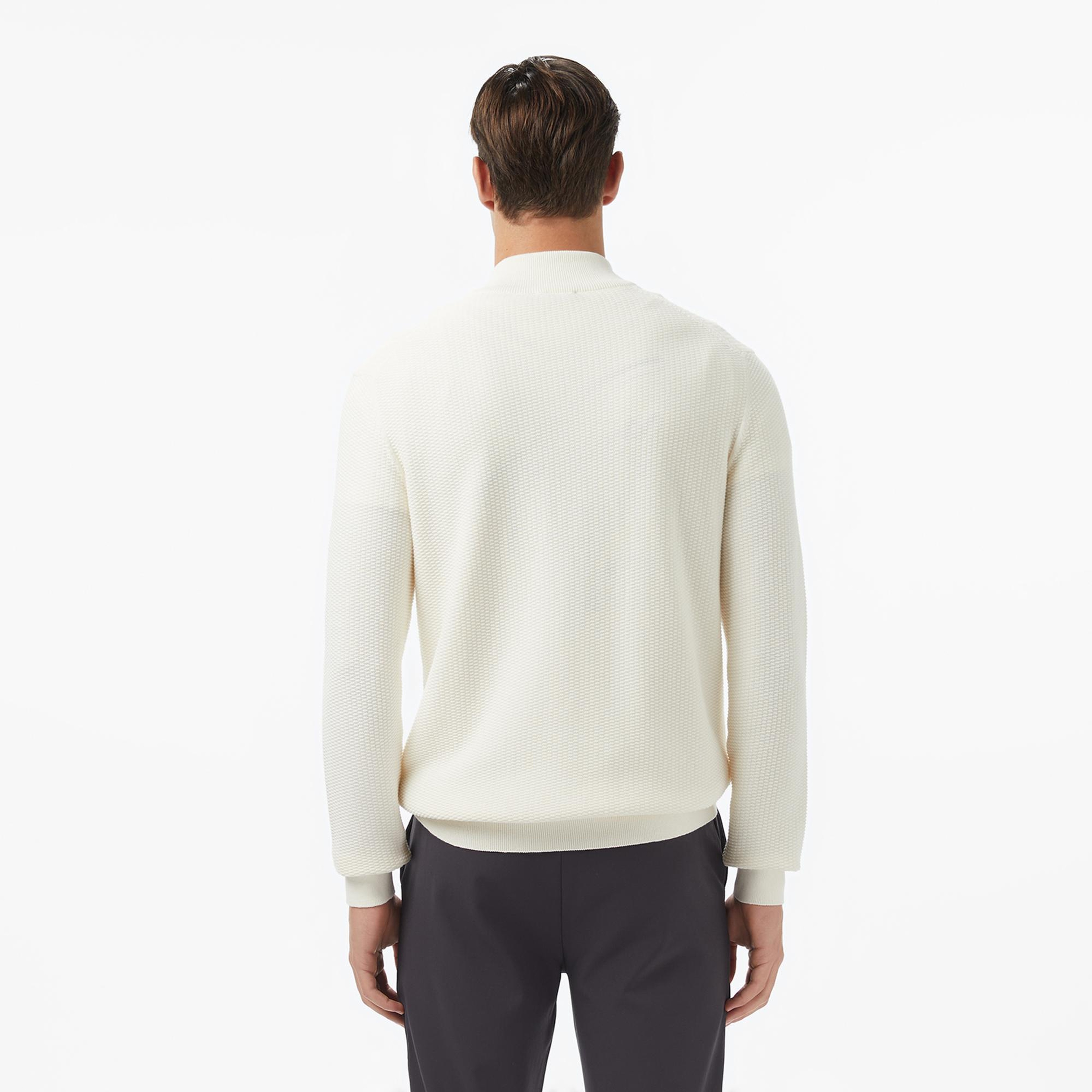 Nautica Erkek Krem Rengi Classic Fit Kazak