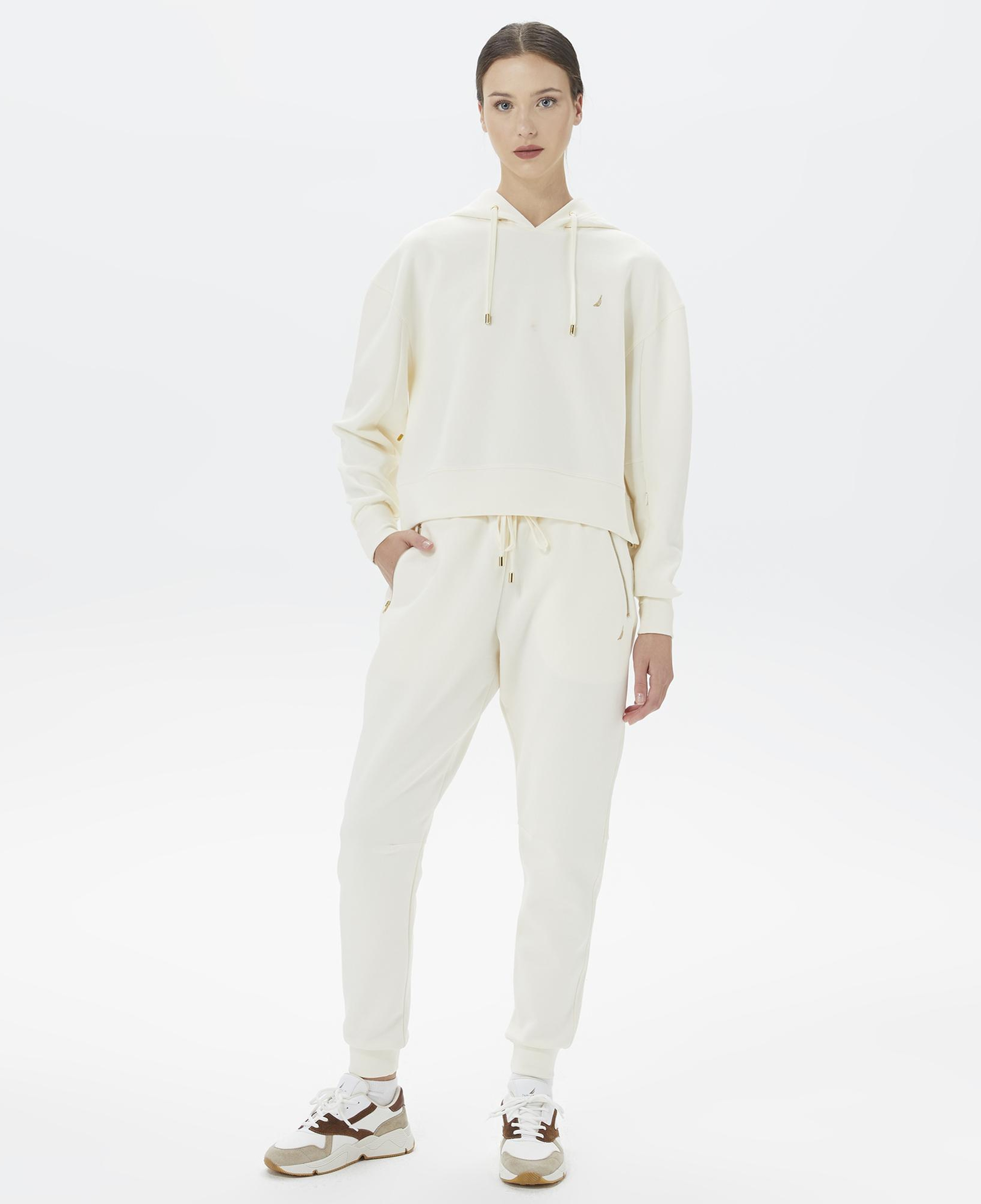 Nautica Kadın Kırık Beyaz Relaxed Fit Eşofman Altı