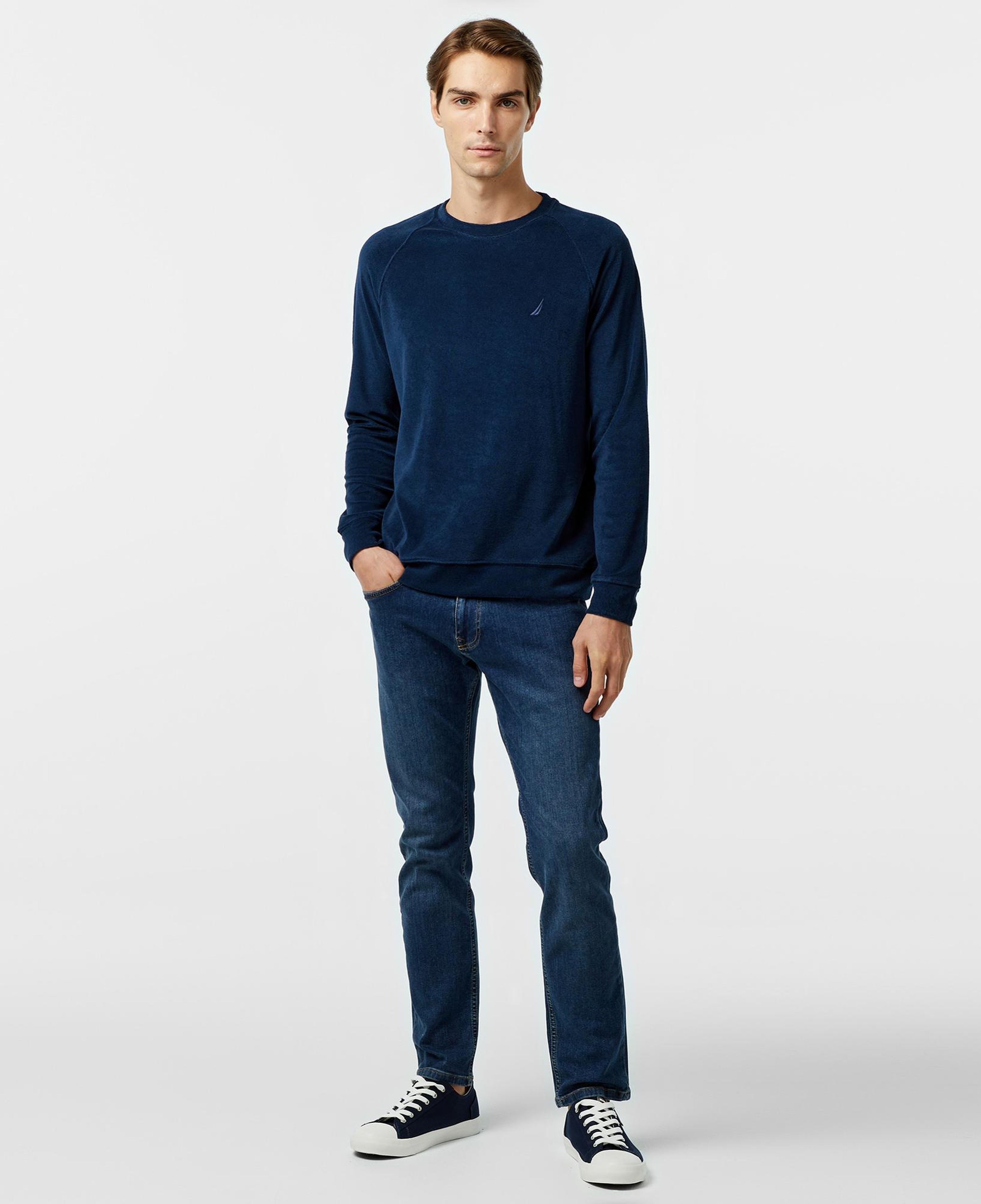 Nautica Erkek Lacivert Regular Fit Sweatshirt