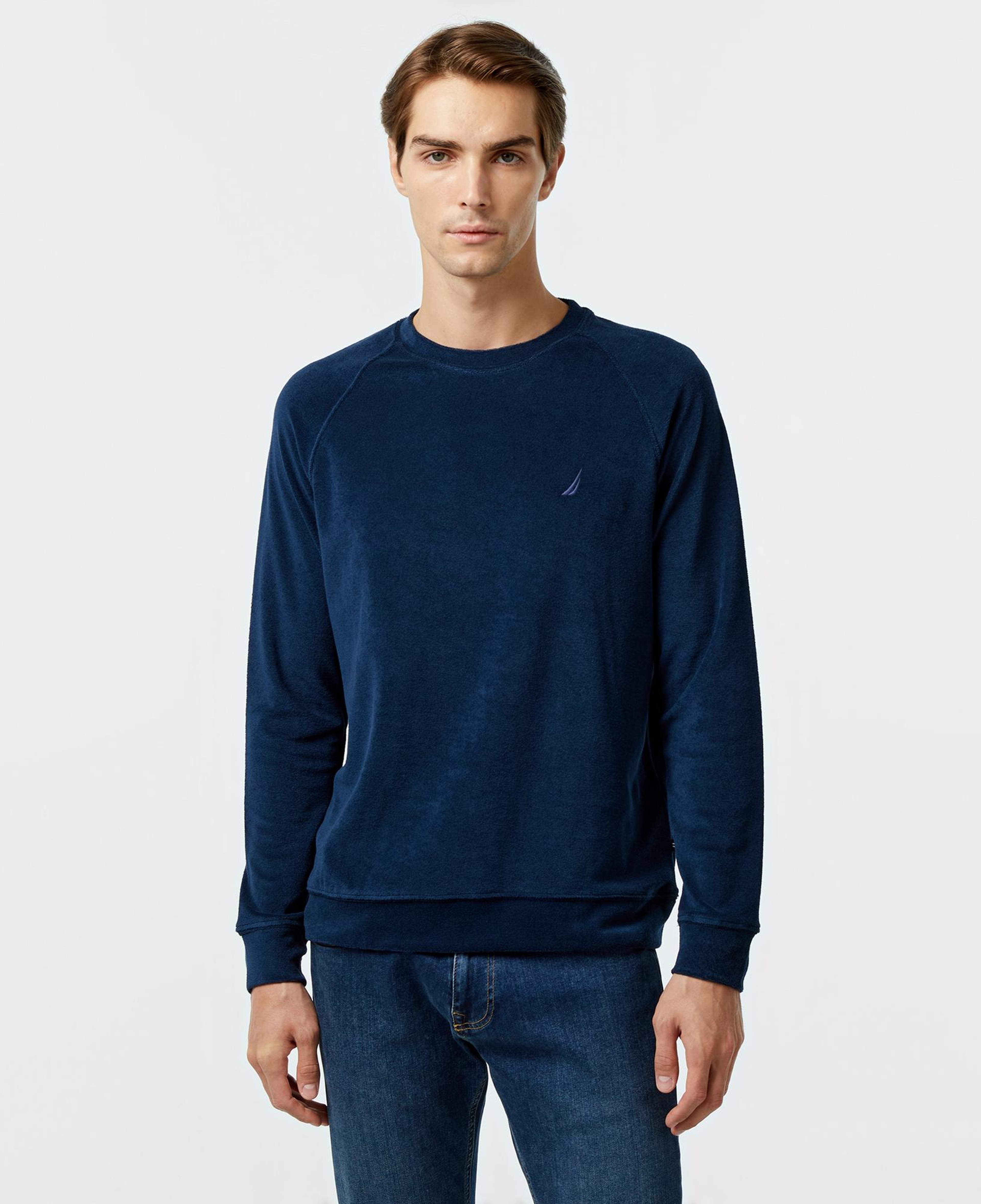 Nautica Erkek Lacivert Regular Fit Sweatshirt
