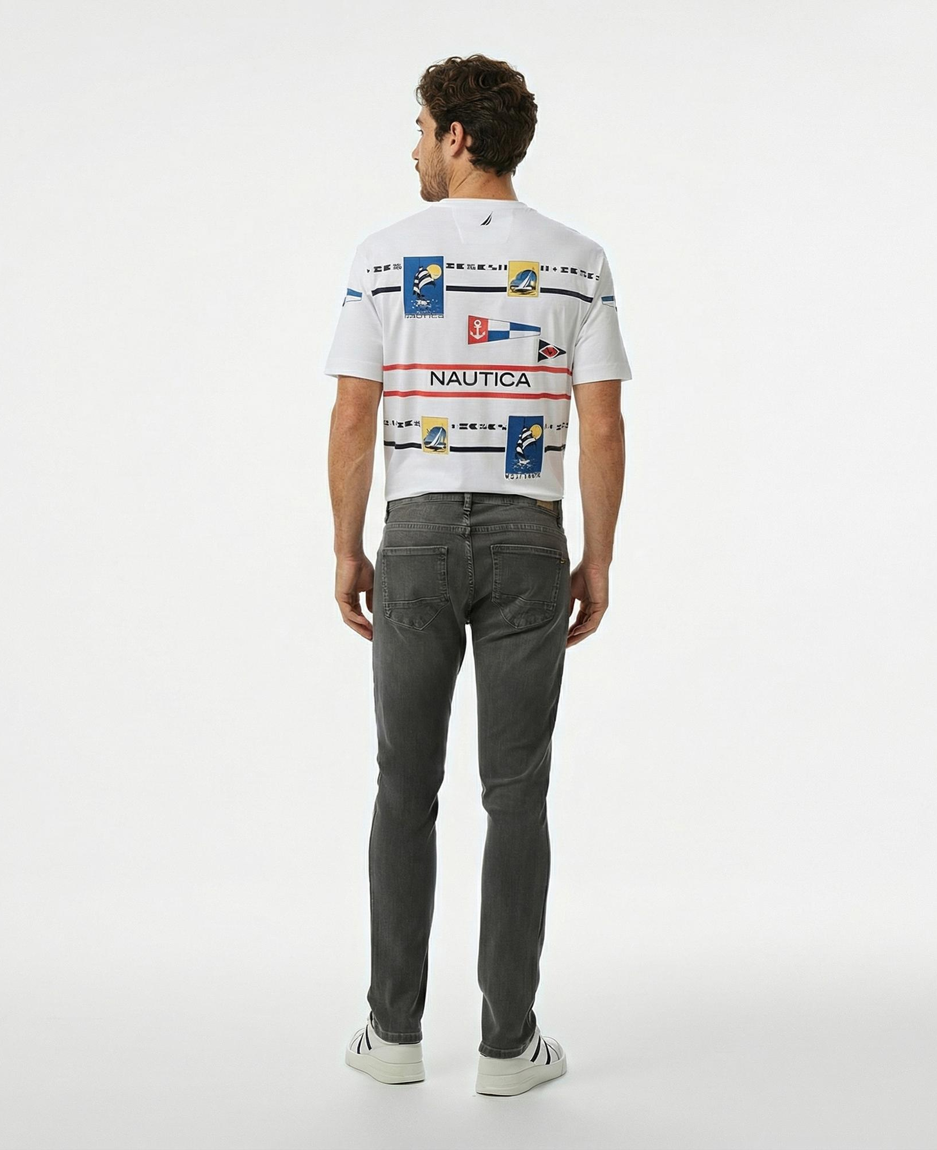 Nautica Erkek Gri Slim Fit Pantolon