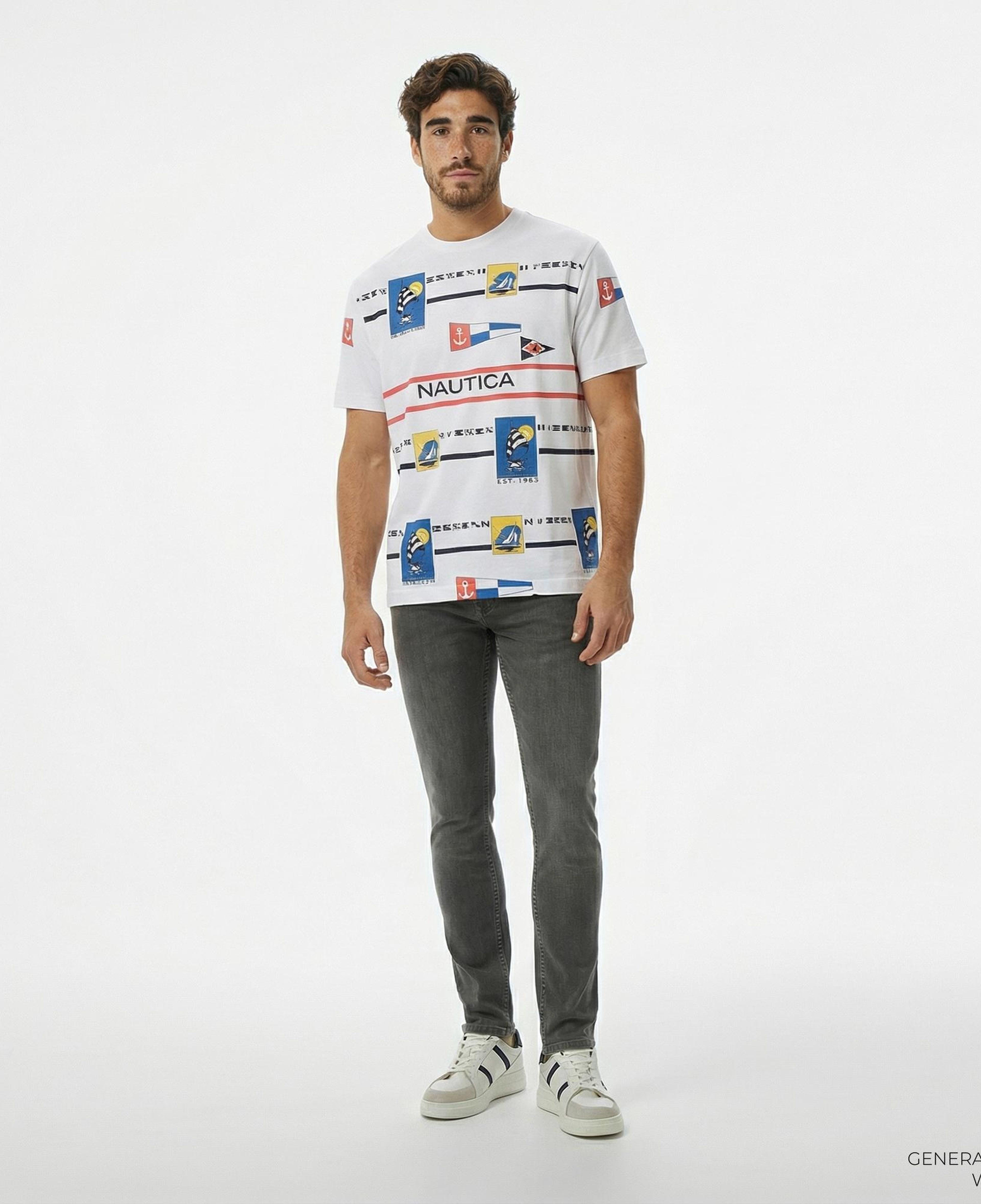 Nautica Erkek Gri Slim Fit Pantolon