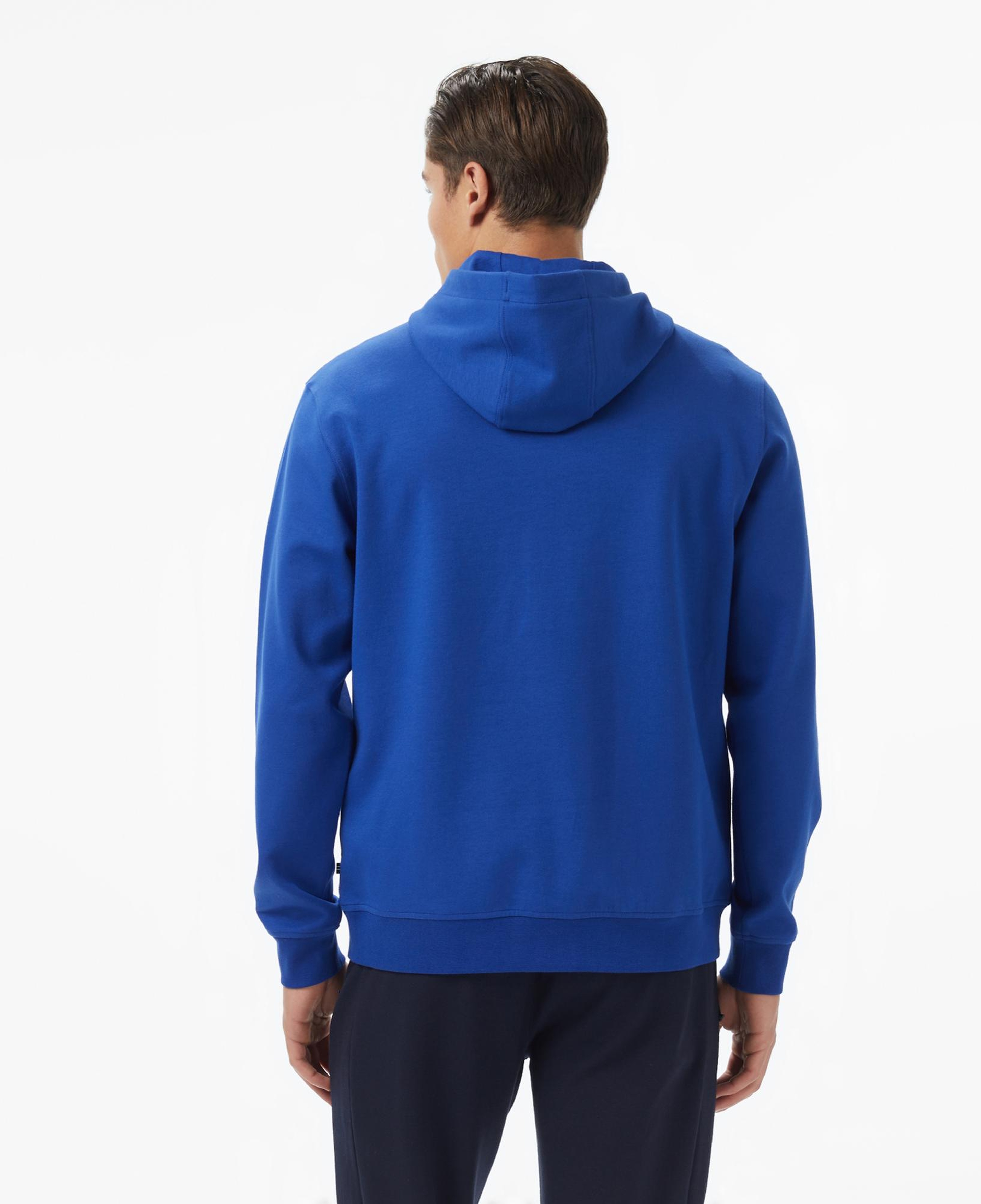 Nautica Erkek Mavi Classic Fit Kapüşonlu Sweatshirt