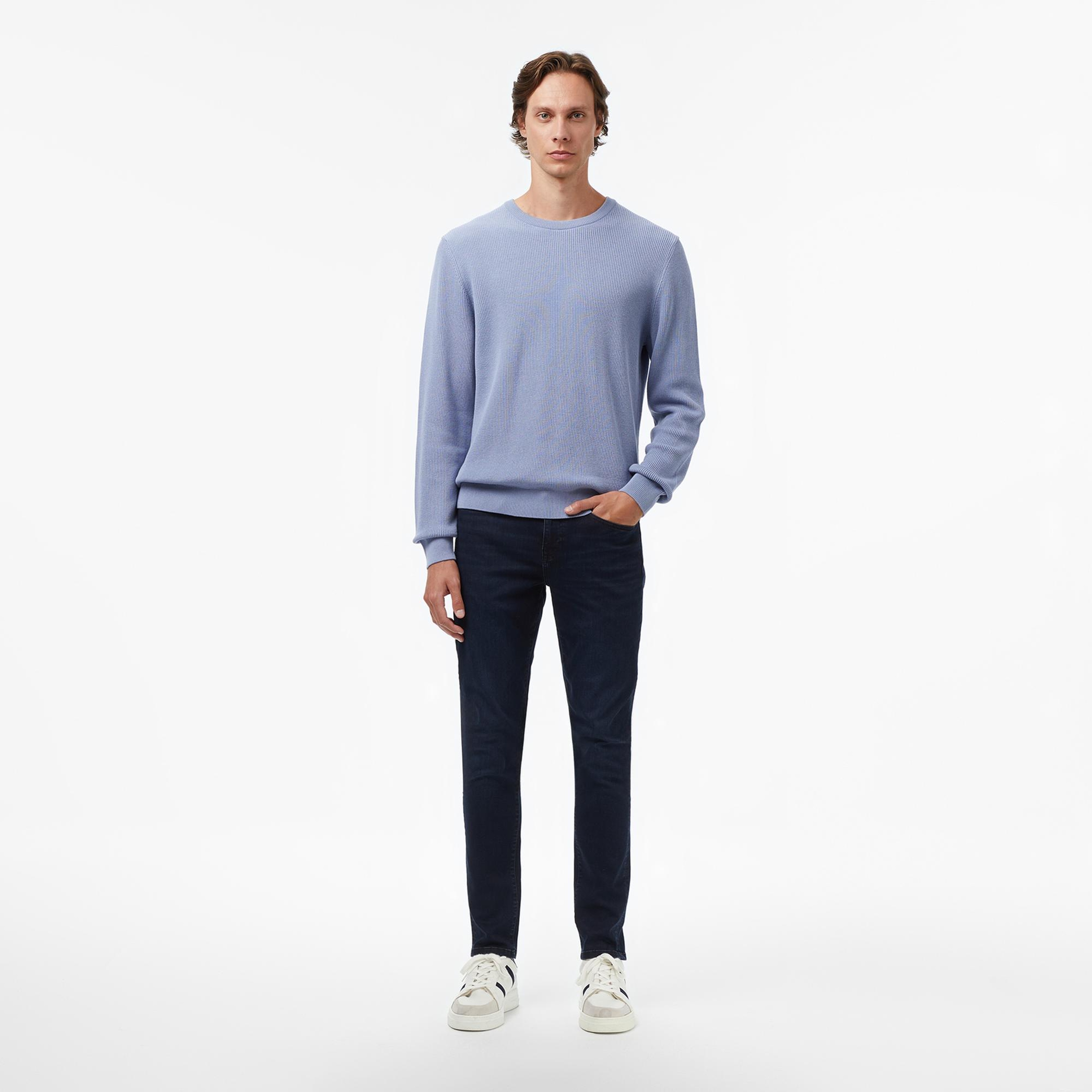 Nautica Erkek Mavi Classic Fit Kazak