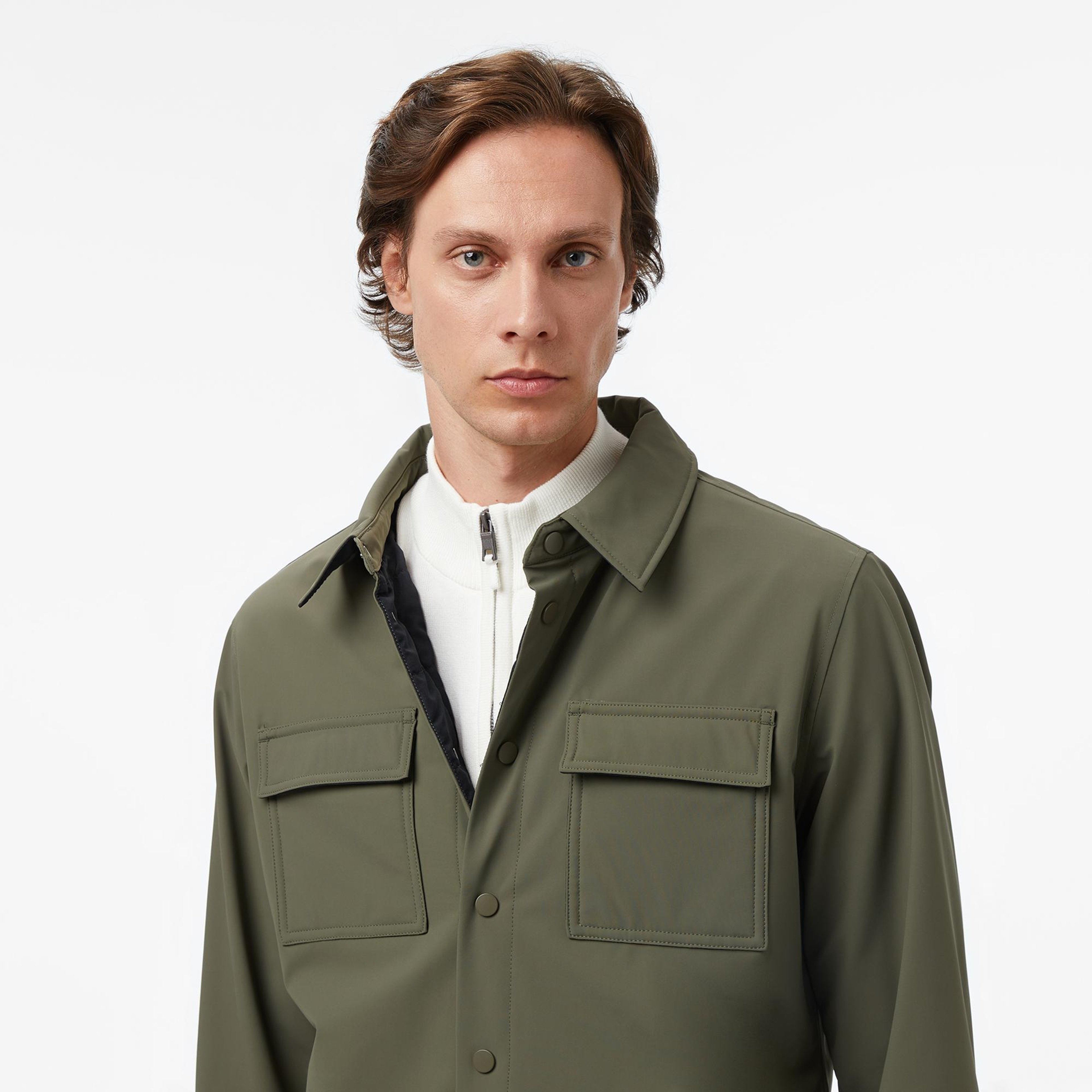 Nautica Erkek Yeşil Regular Fit Su Geçirmez Mont