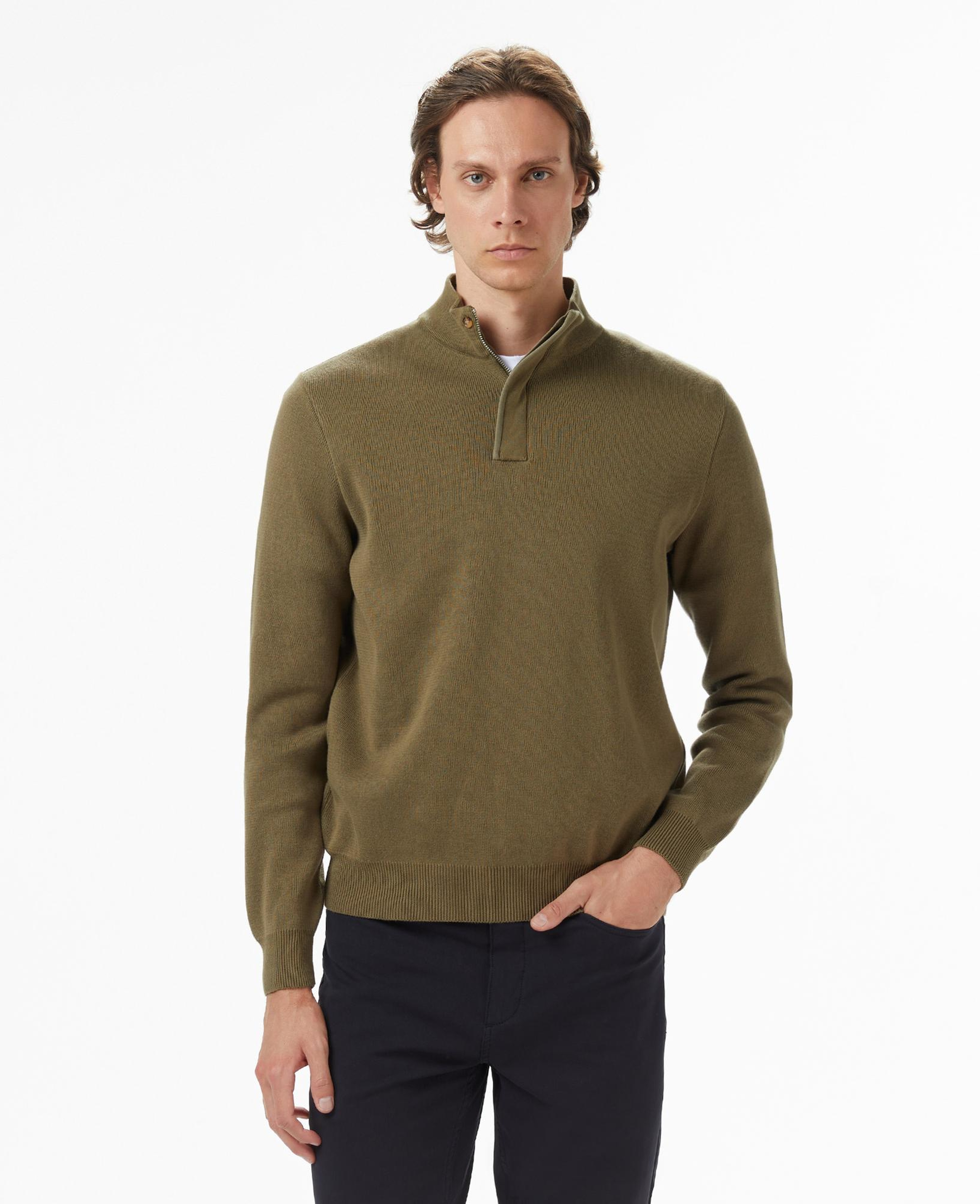 Nautica Erkek Yeşil Classic Fit Kazak