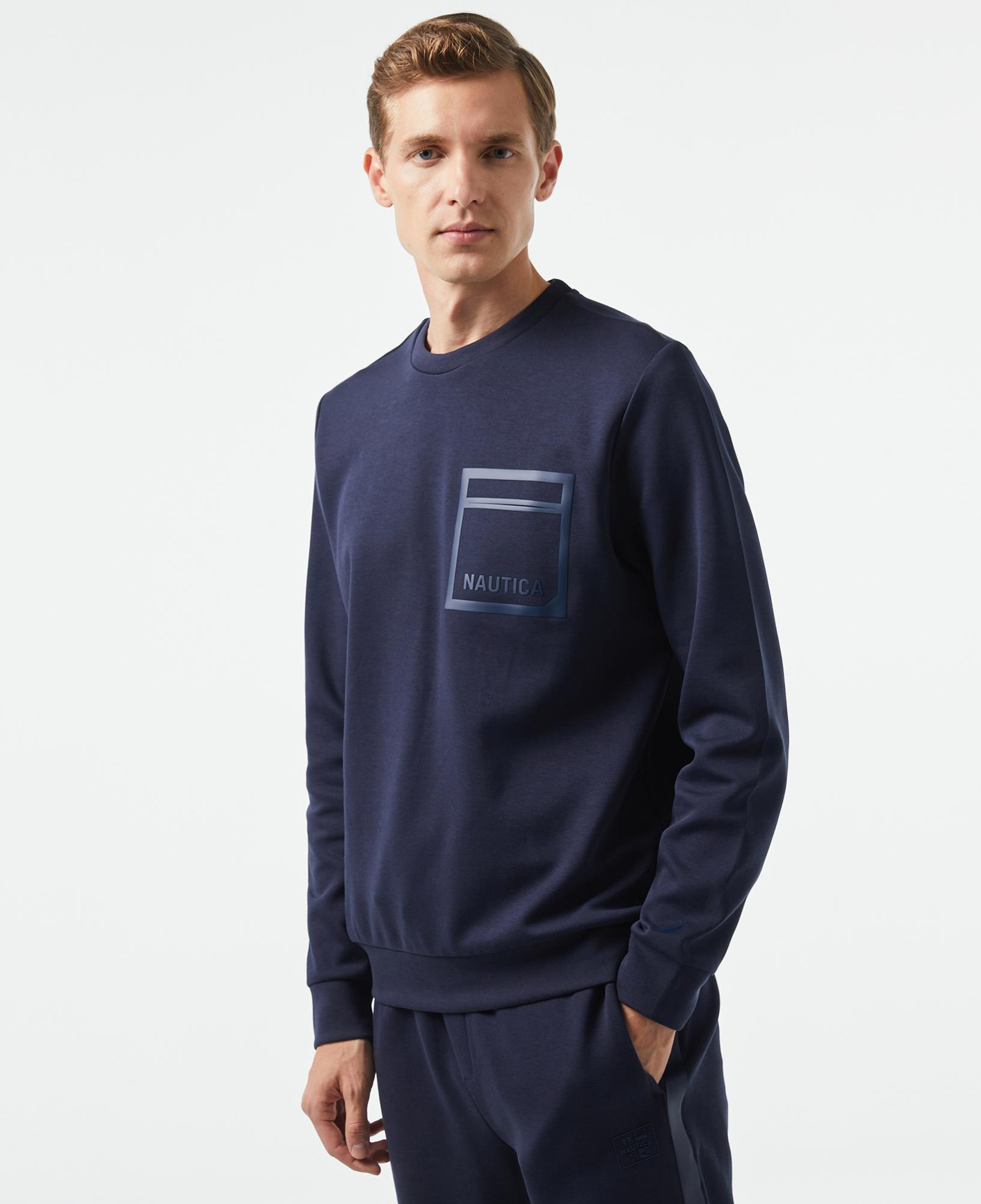 Nautica Erkek Lacivert Regular Fit Sweatshirt