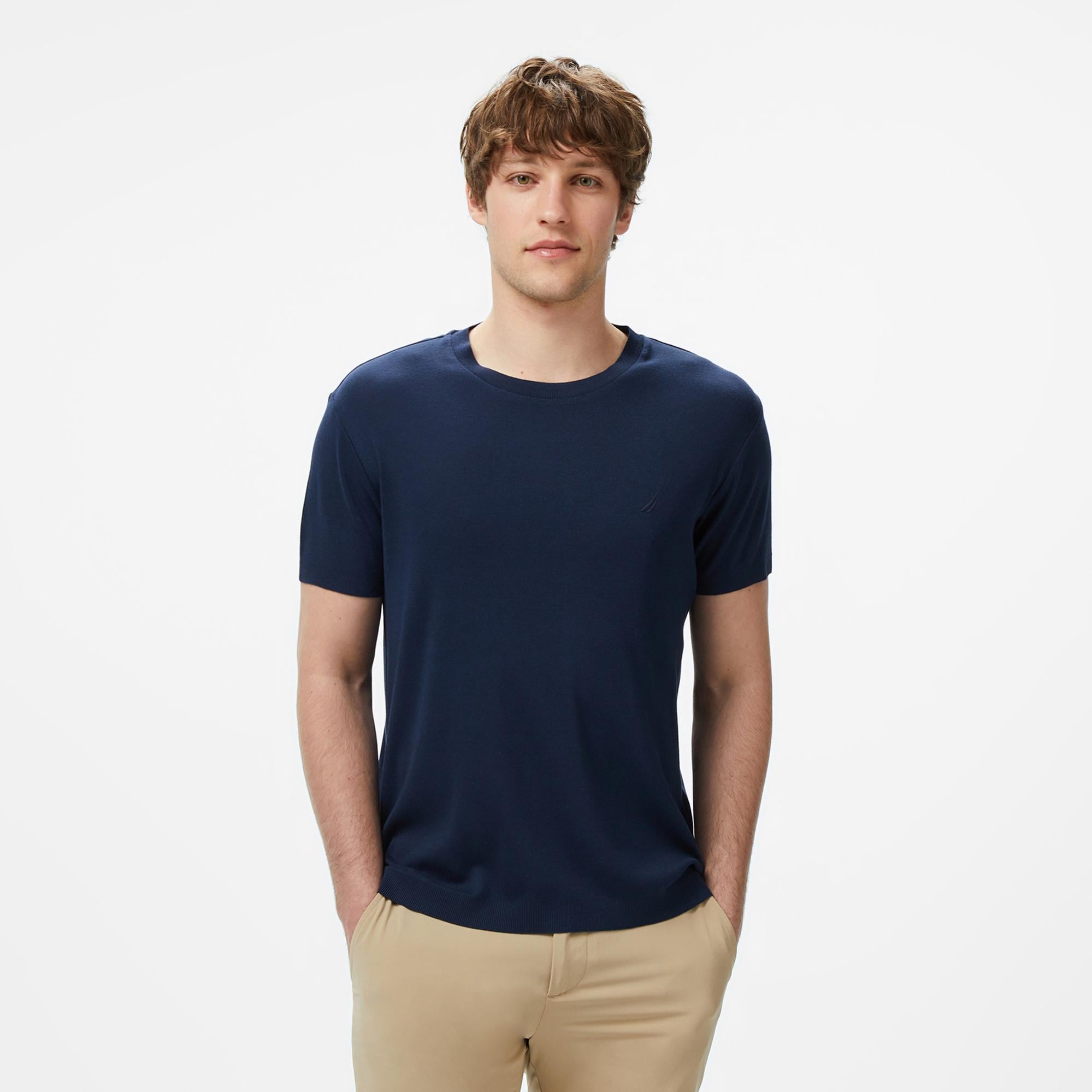 Nautica Erkek Lacivert Regular Fit T-Shirt