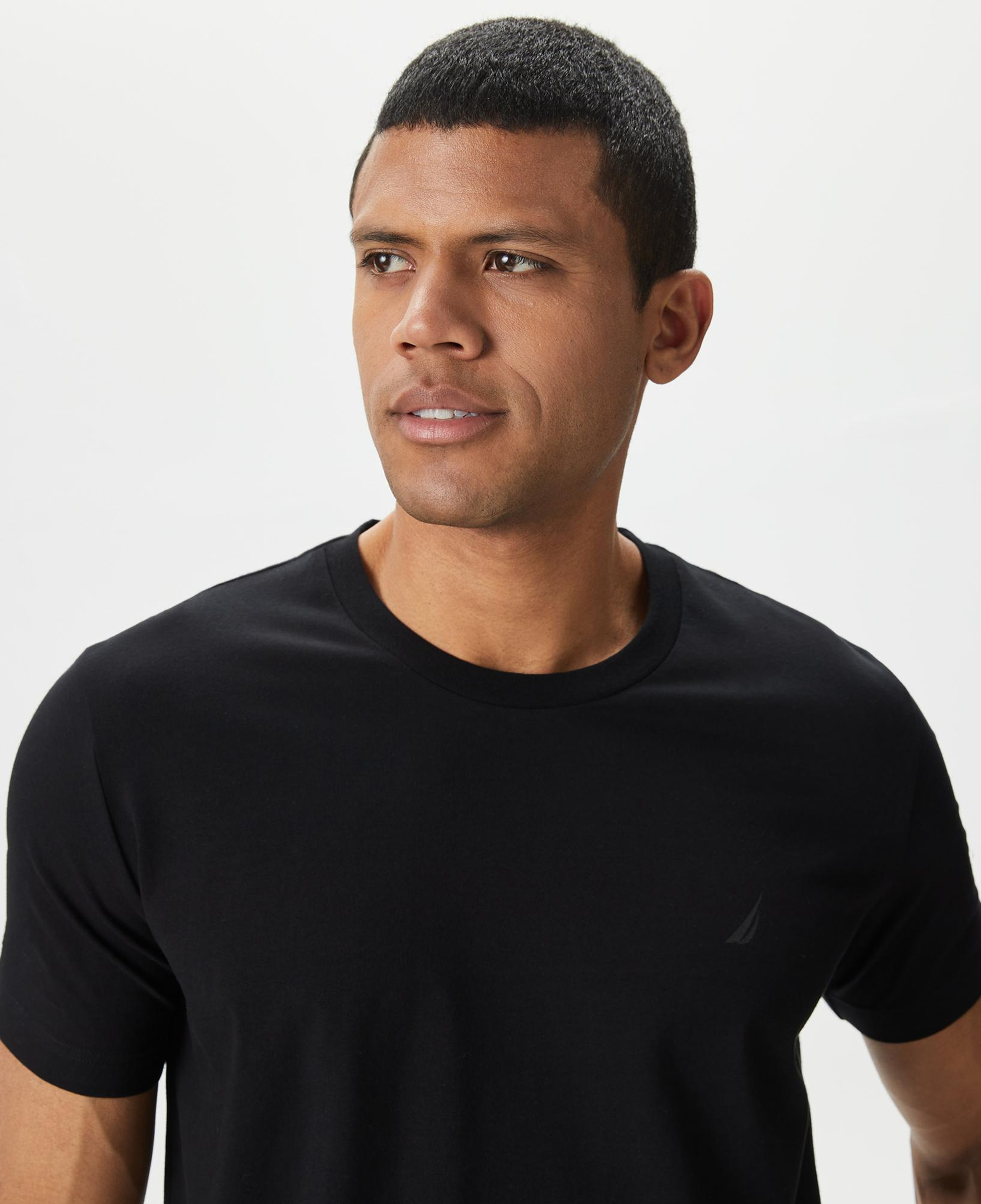 Nautica Erkek Siyah Standart Fit T-Shirt