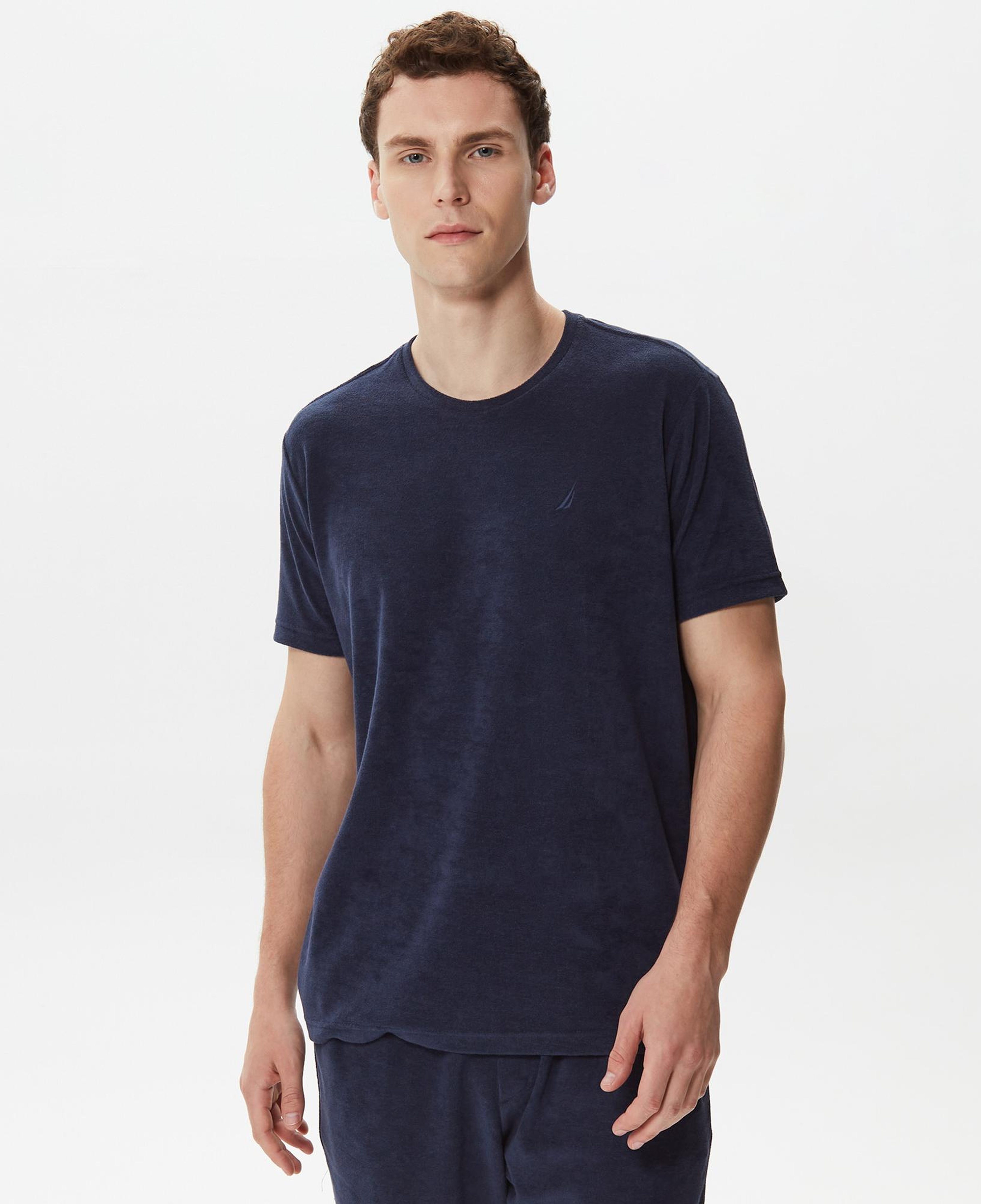 Nautica Erkek Lacivert Standart Fit T-Shirt