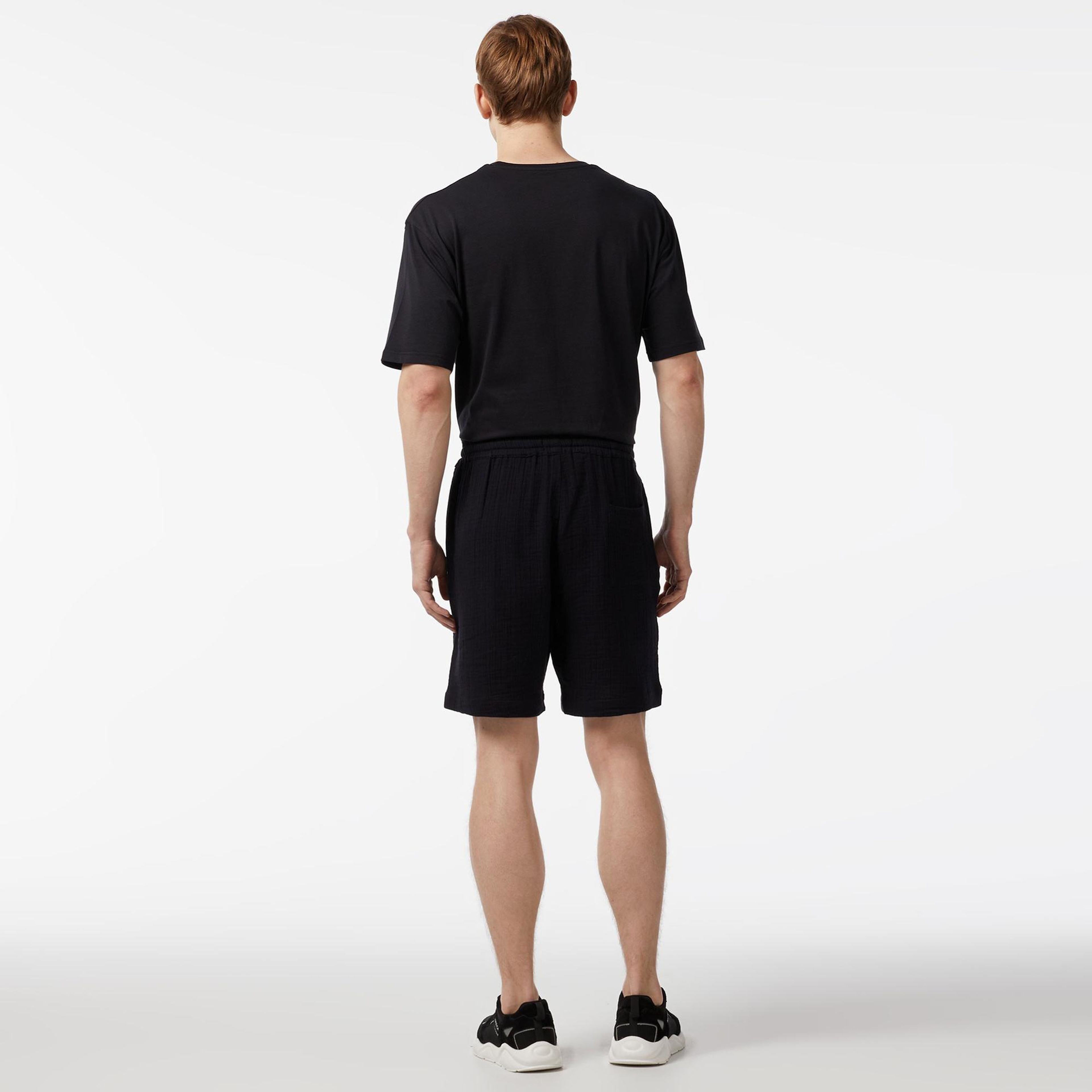 Nautica Erkek Siyah Bermuda