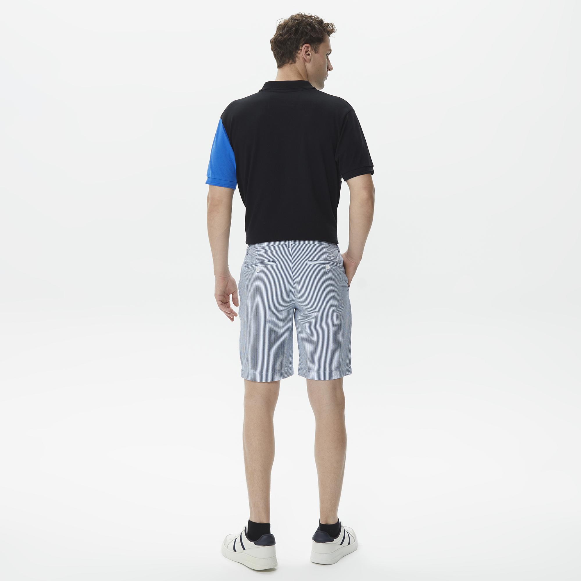 Nautica Erkek Mavi Çizgili Bermuda