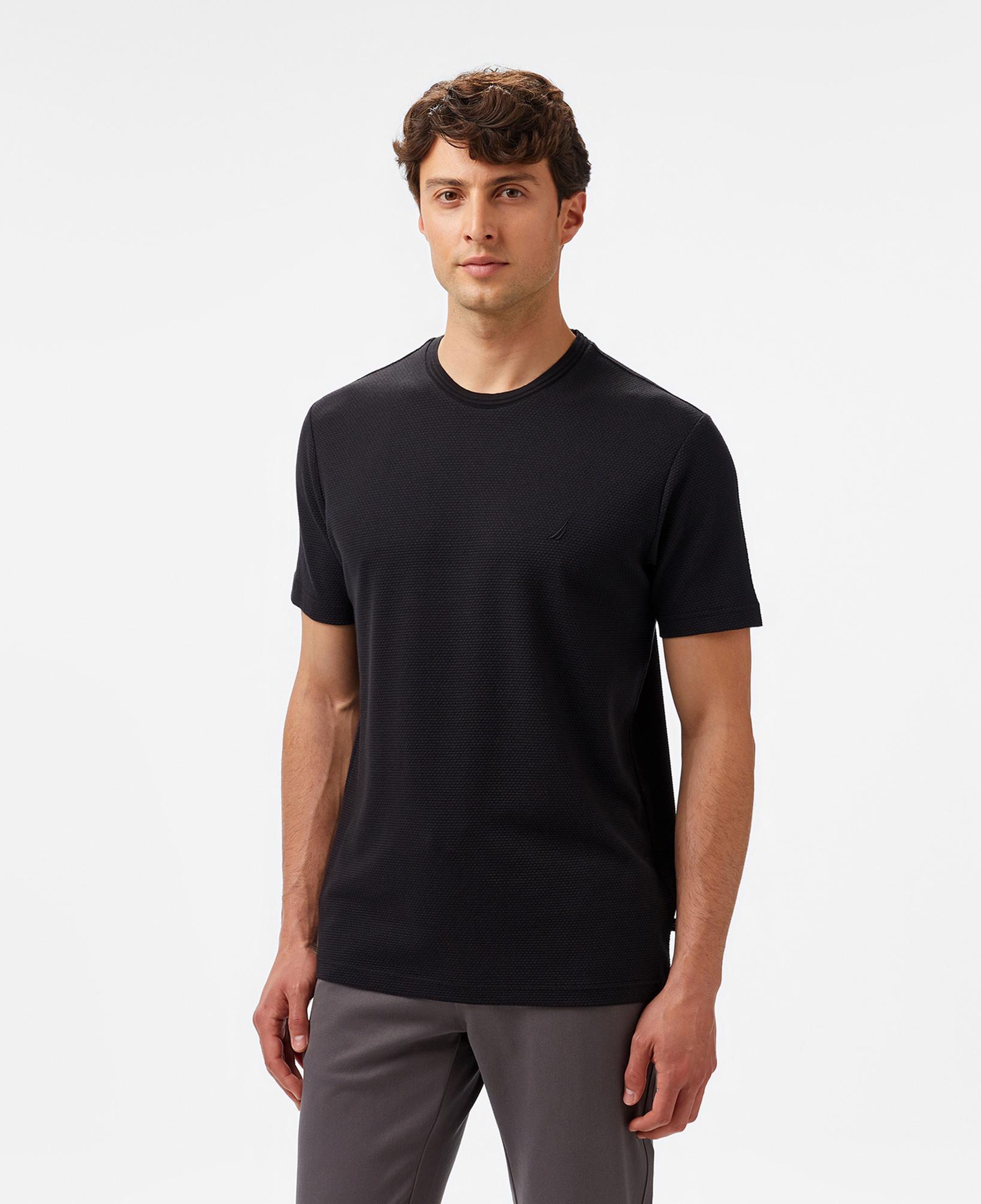 Nautica Erkek Siyah Regular Fit T-Shirt