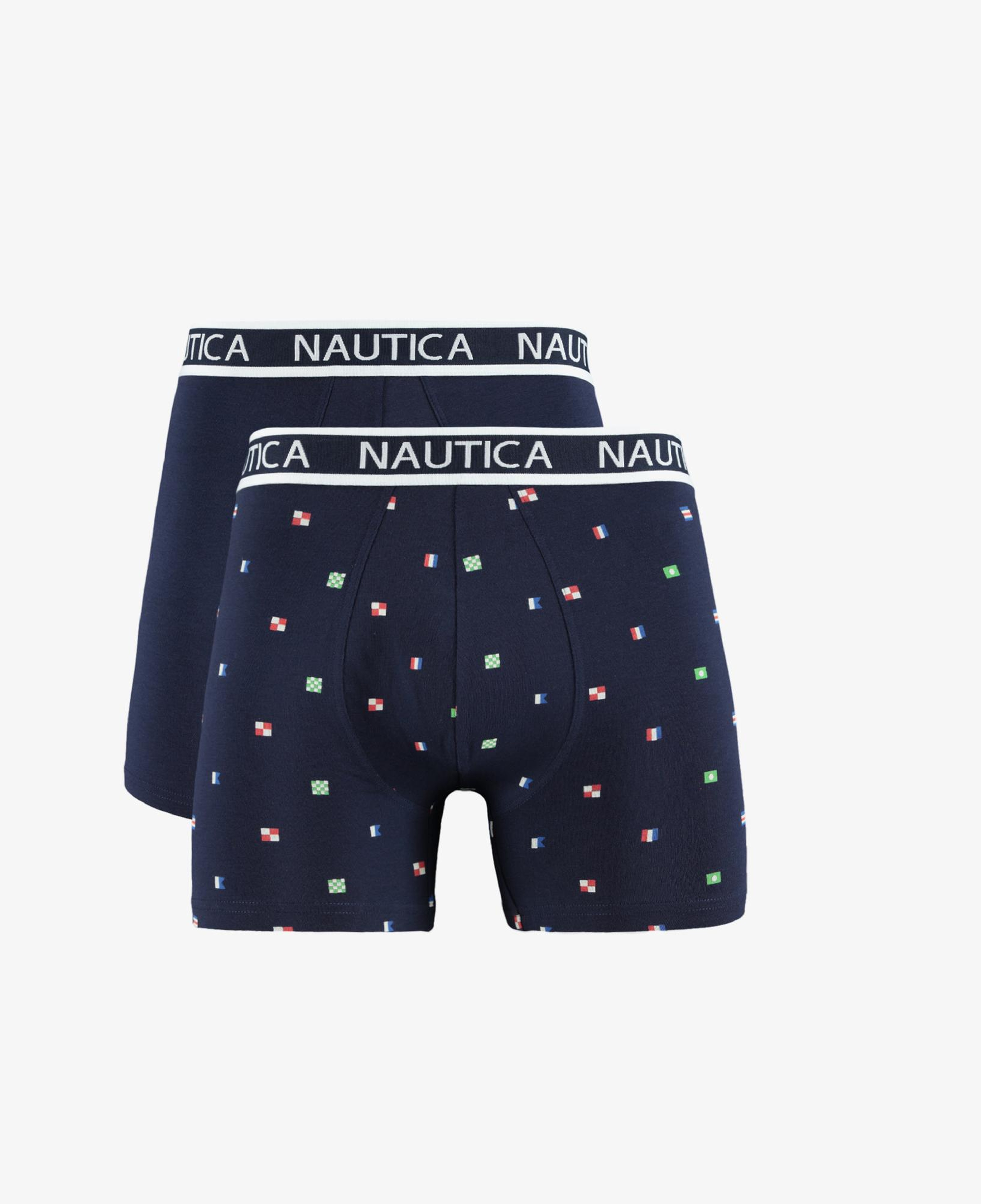 Nautica Erkek Lacivert Desenli 2'li Boxer