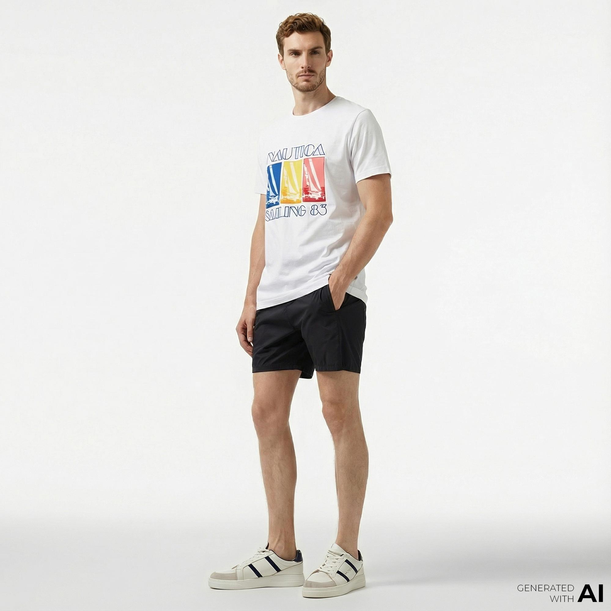 Nautica Erkek Siyah Classic Fit Şort