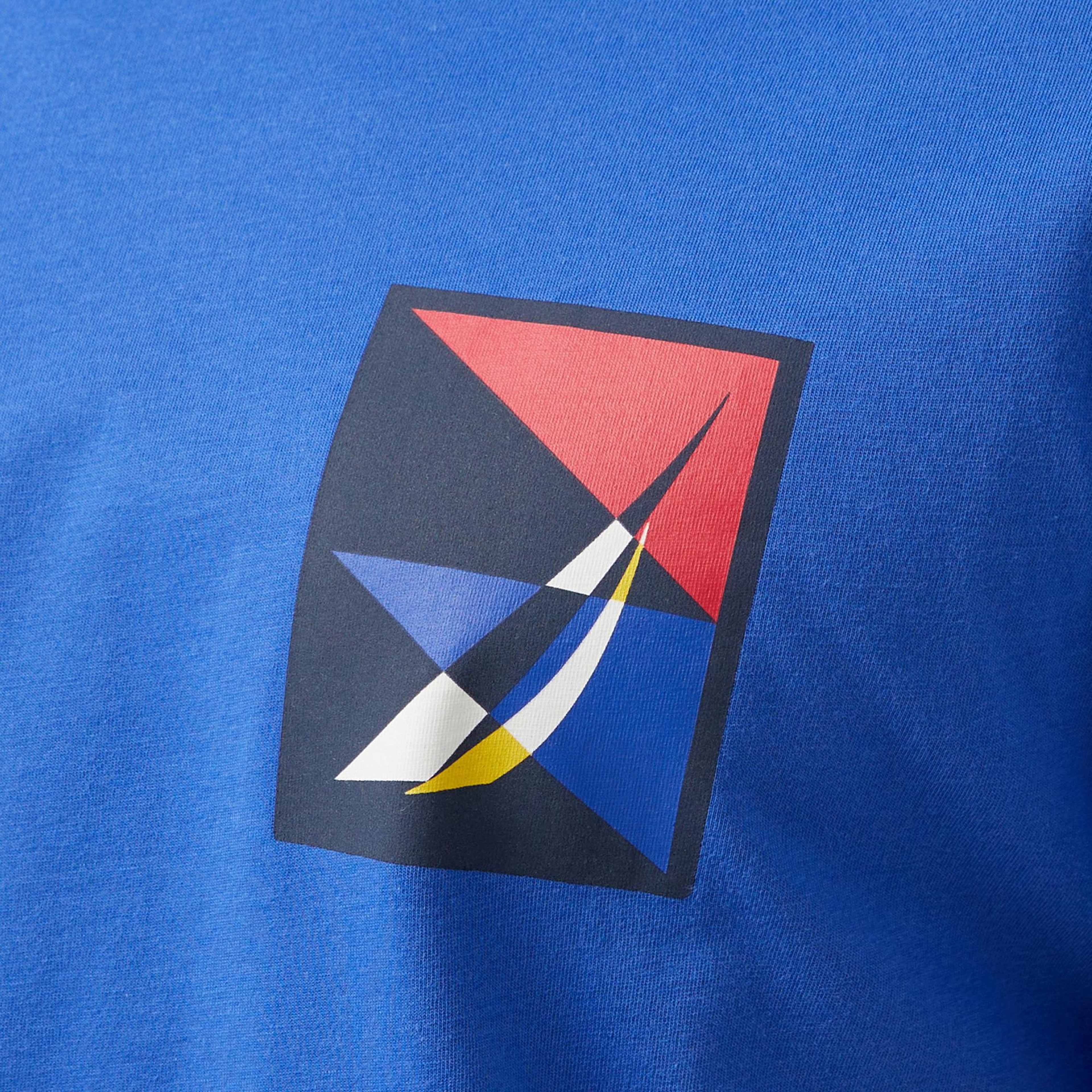 Nautica Erkek Mavi Regular Fit T-Shirt