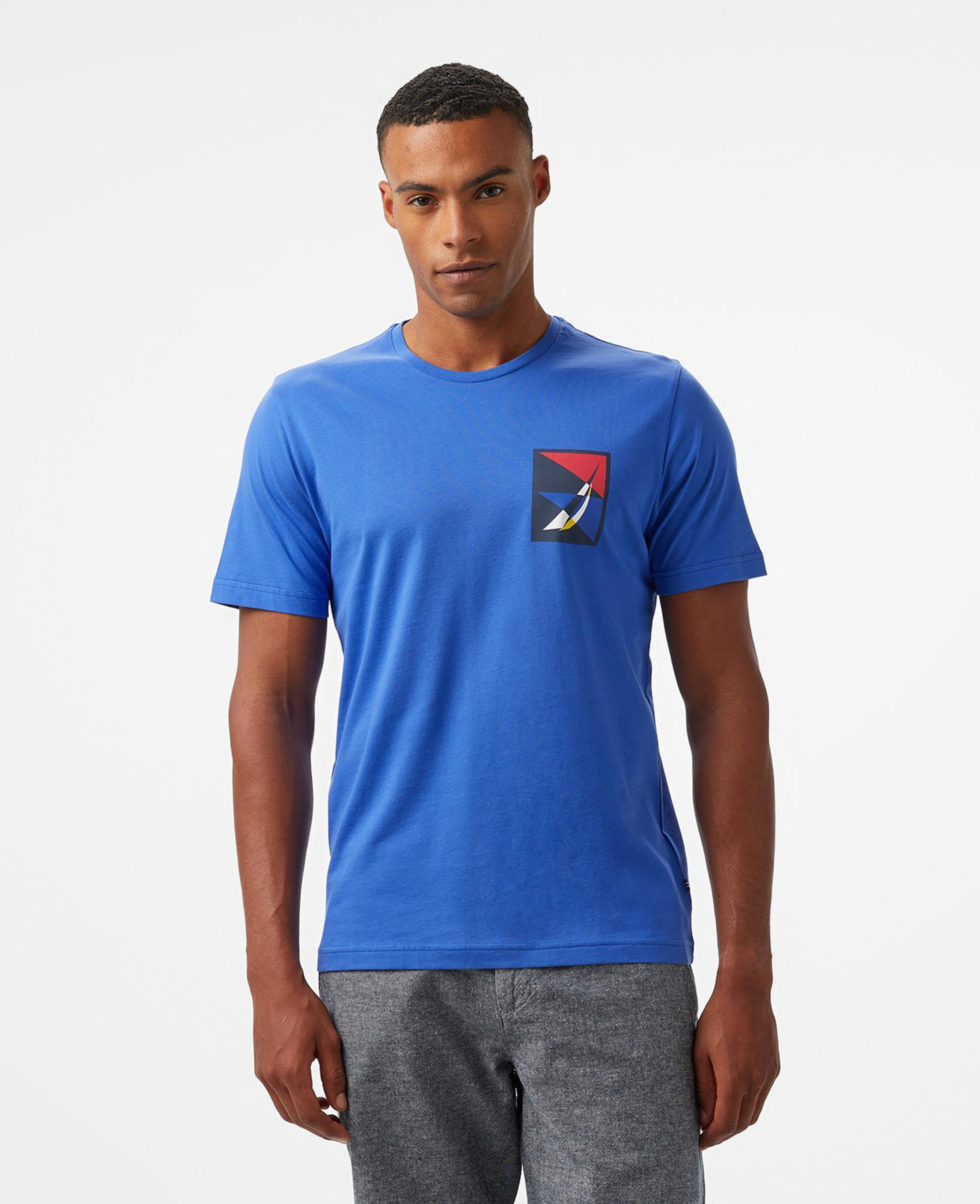 Nautica Erkek Mavi Regular Fit T-Shirt
