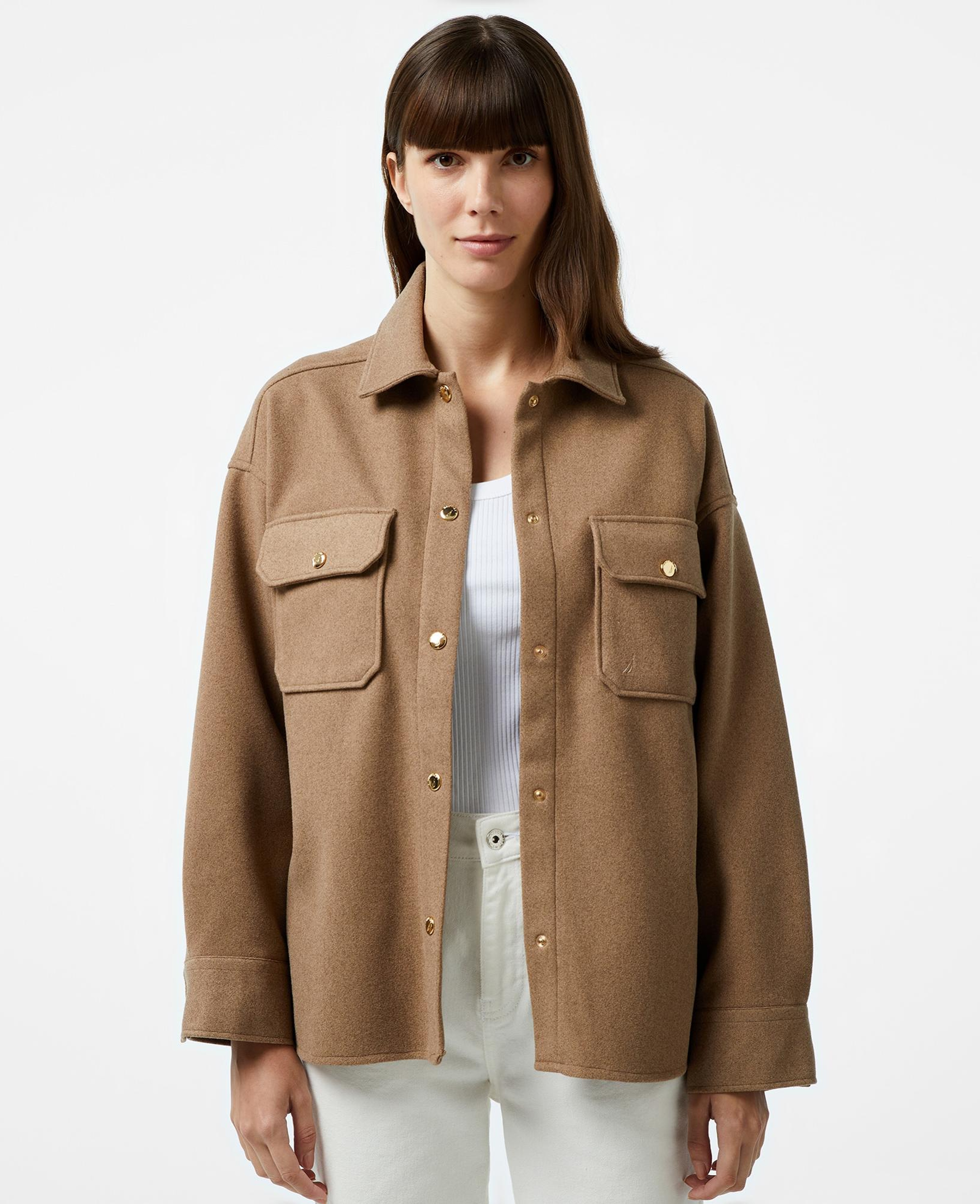 Nautica Kadın Kahverengi Regular Fit Gömlek