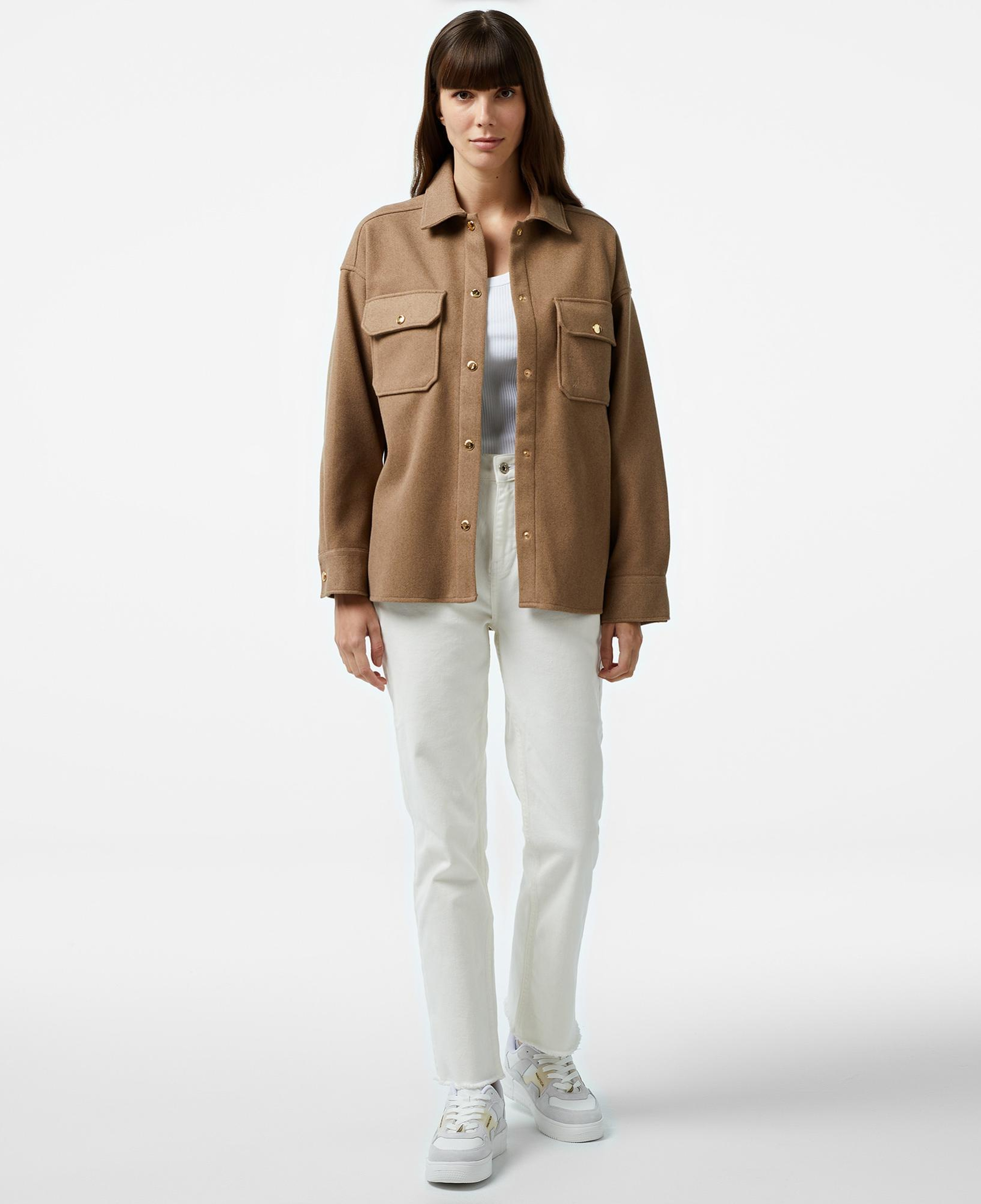 Nautica Kadın Kahverengi Regular Fit Gömlek